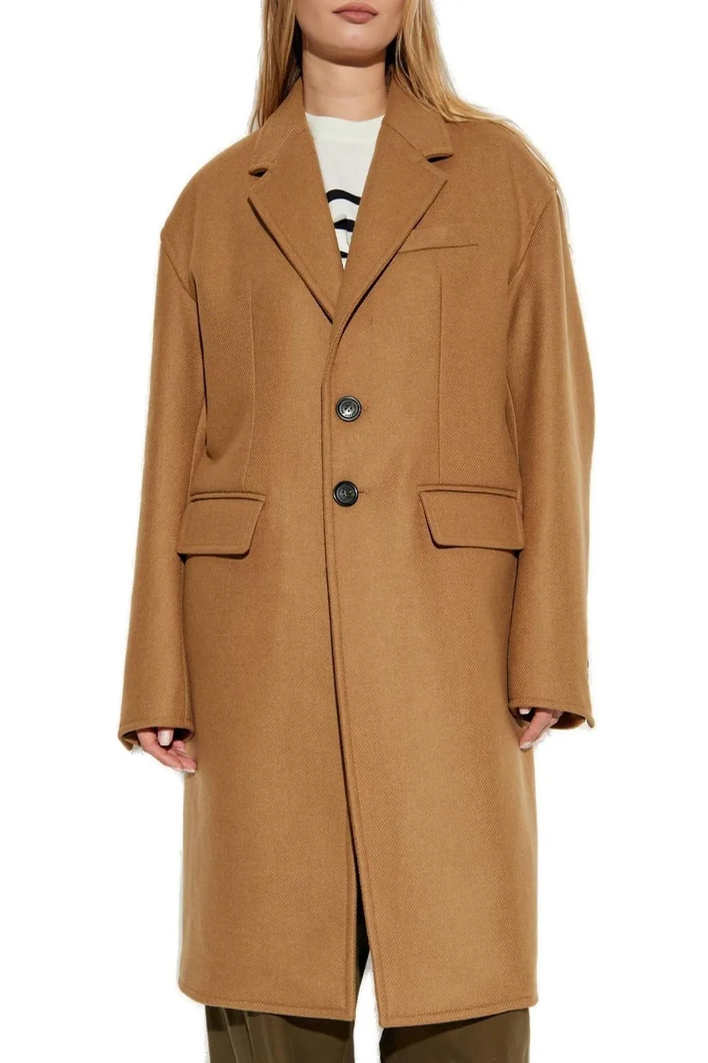 Long Sleeved Single Breasted Coat