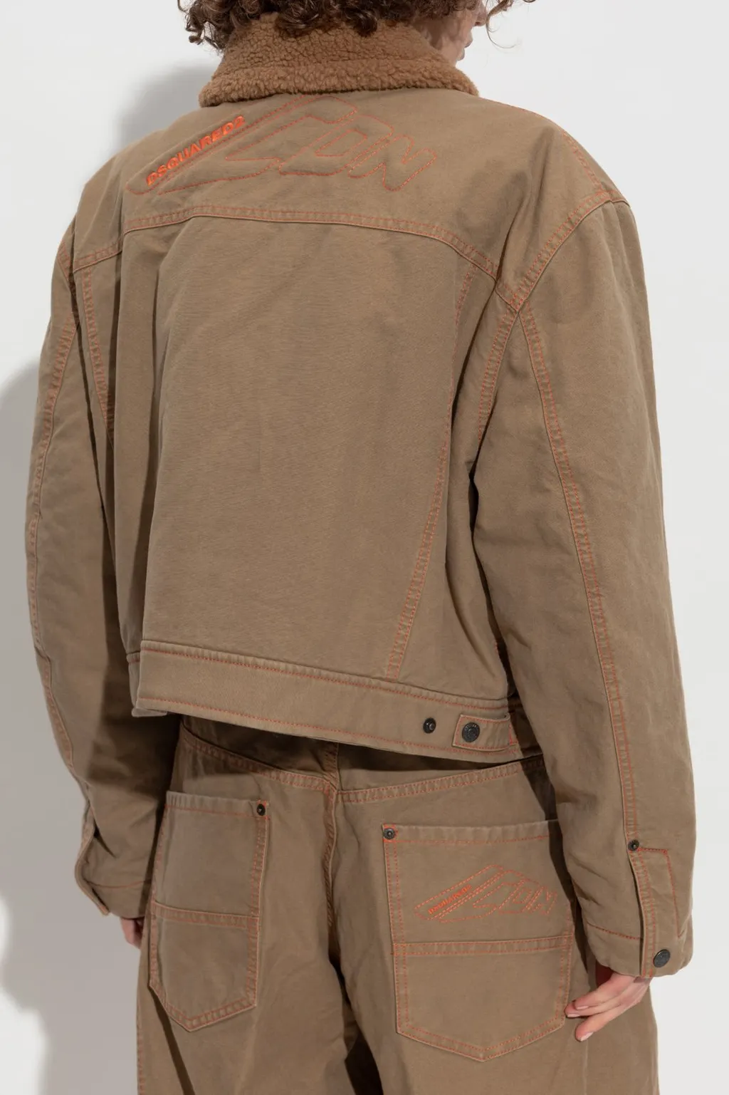 Buttoned Cropped Jacket