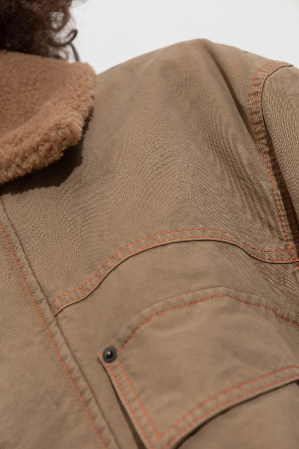Buttoned Cropped Jacket
