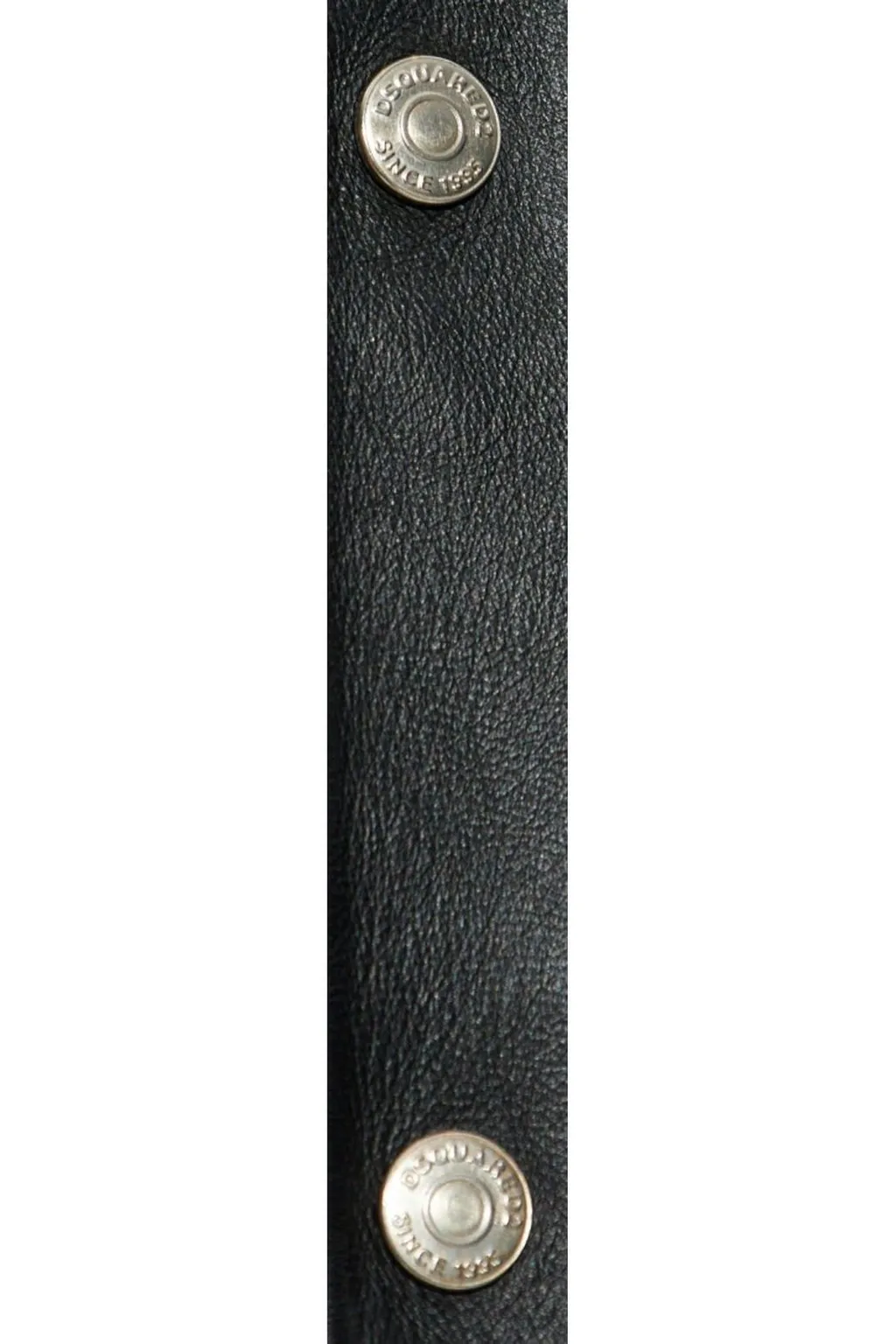 Snap-Button Leather Jacket