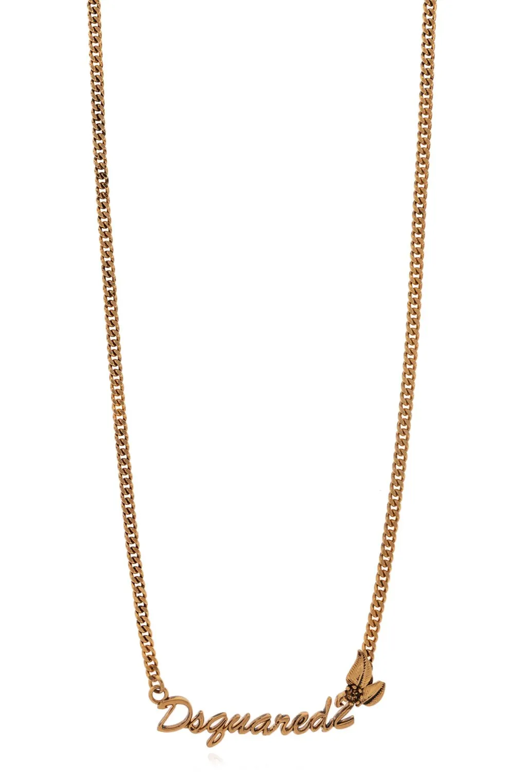 Logo Plaque Chain-Linked Necklace