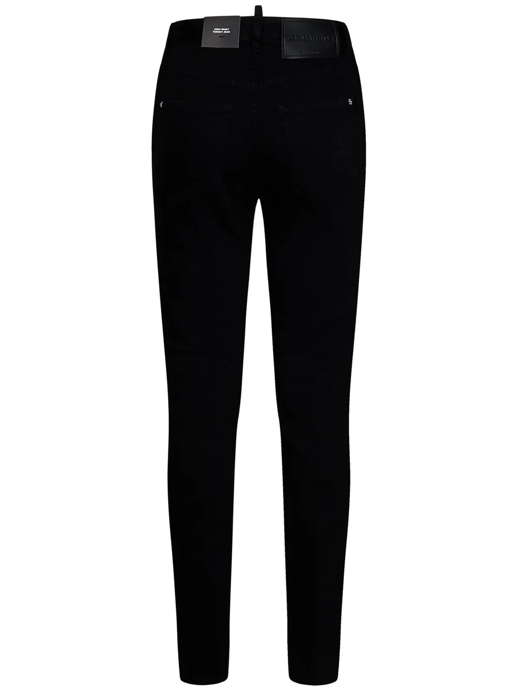 Logo-Patch High-Waist Slim-Cut Jeans