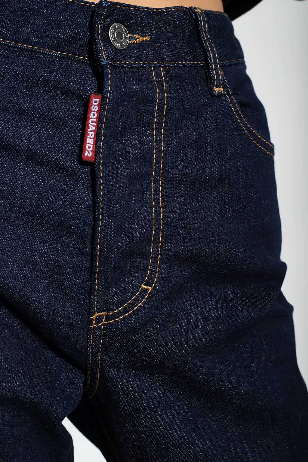 Logo Tag Straight-Leg Jeans