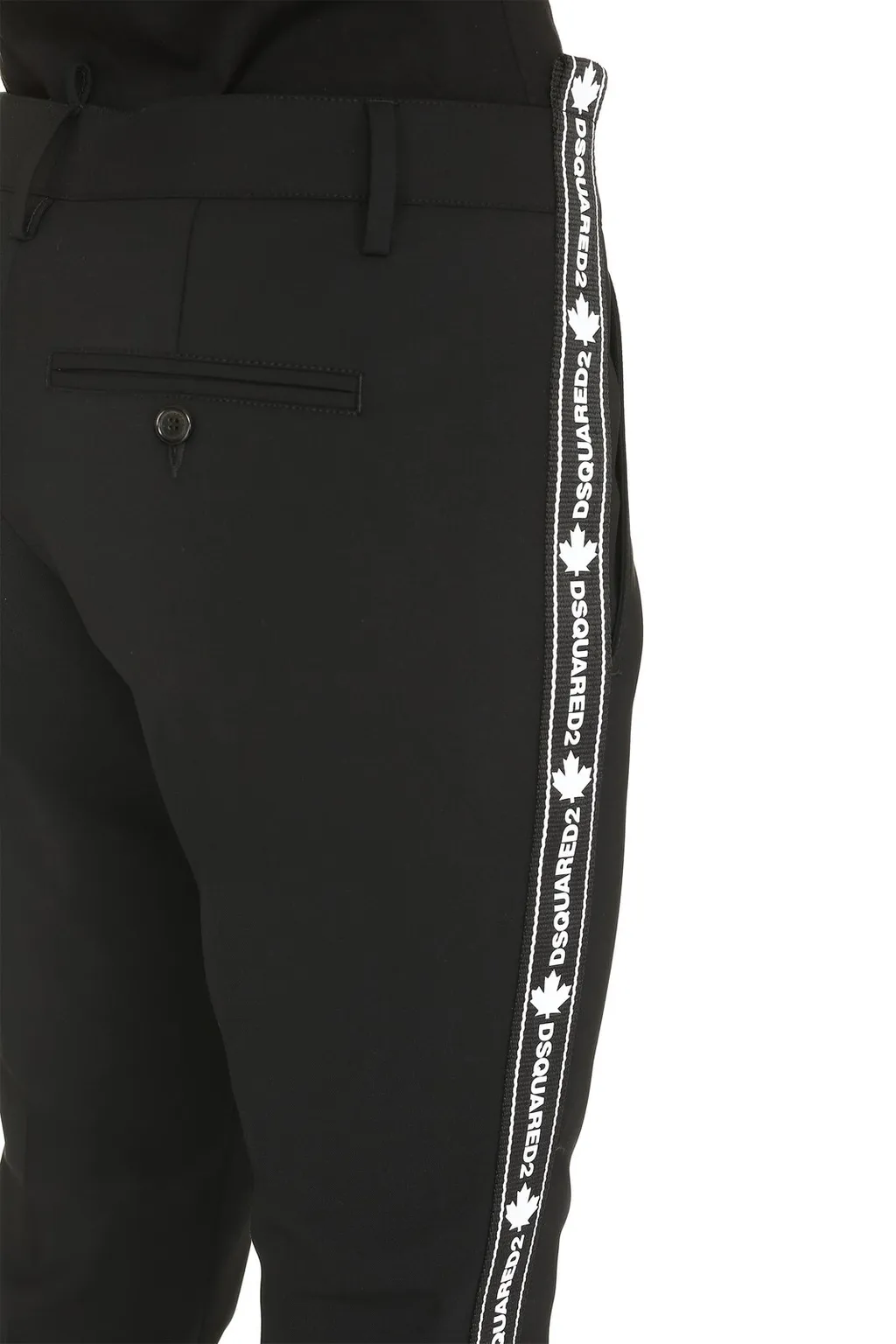 Contrasting Side Logo Band Trousers