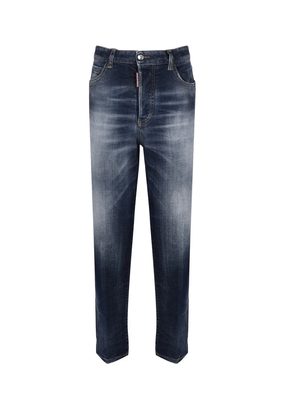 Straight-Leg Mid-Rise Jeans