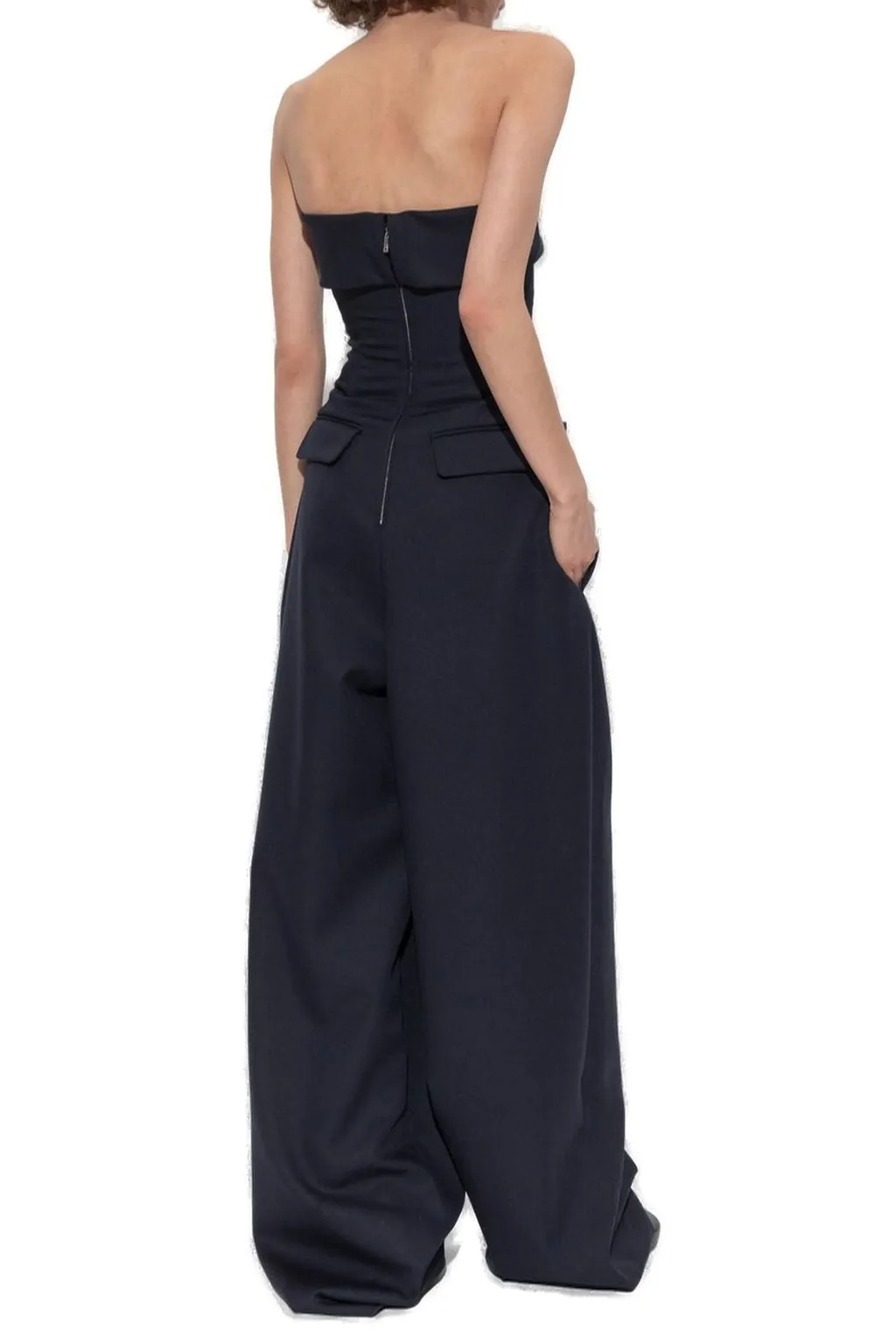 Strapless Wide-Leg Jumpsuit