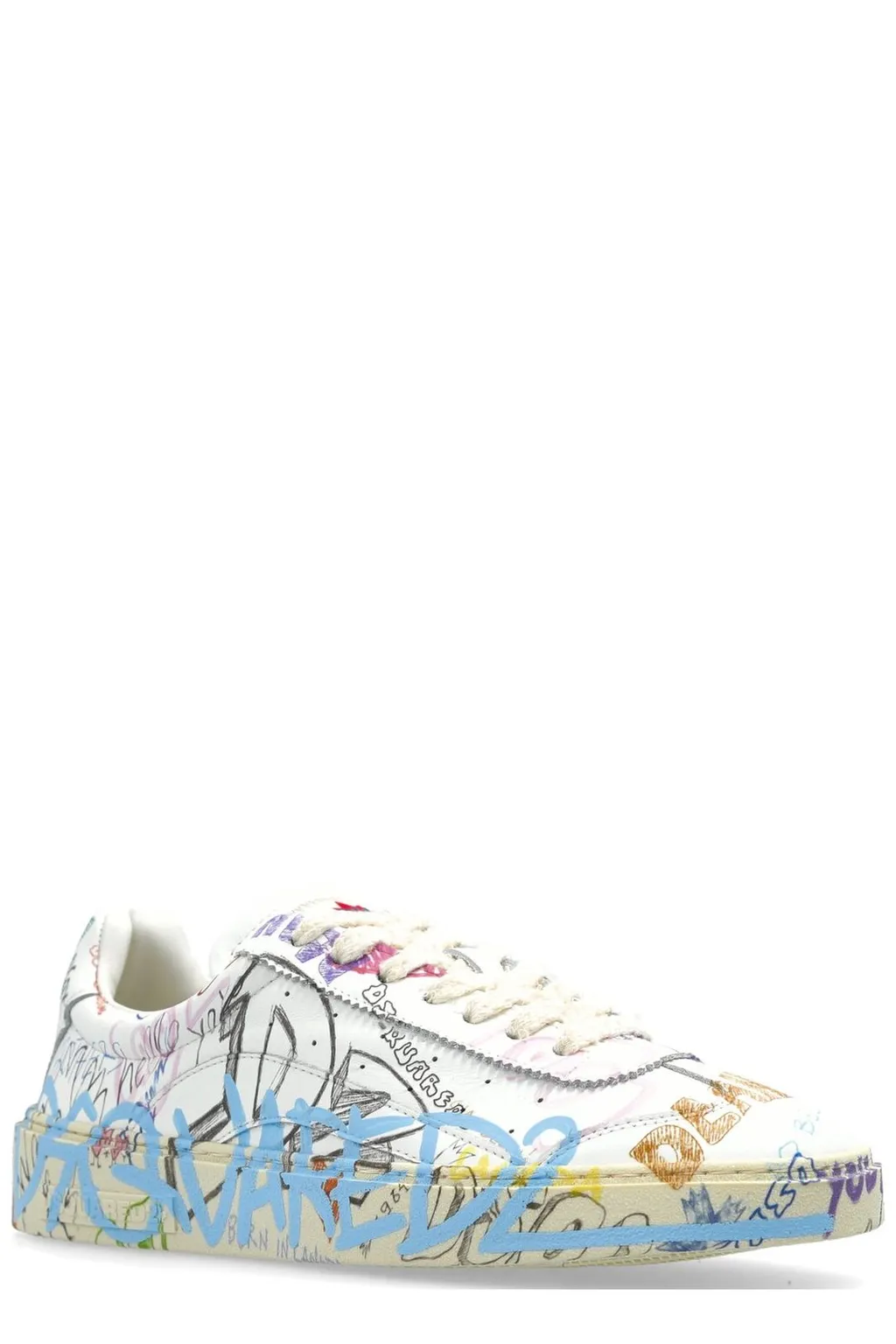 Rider Graphic Printed Low-Top Sneakers