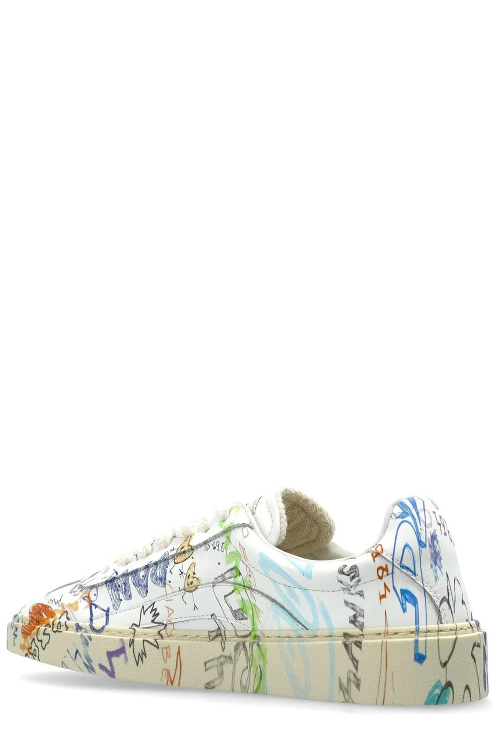 Rider Graphic Printed Low-Top Sneakers