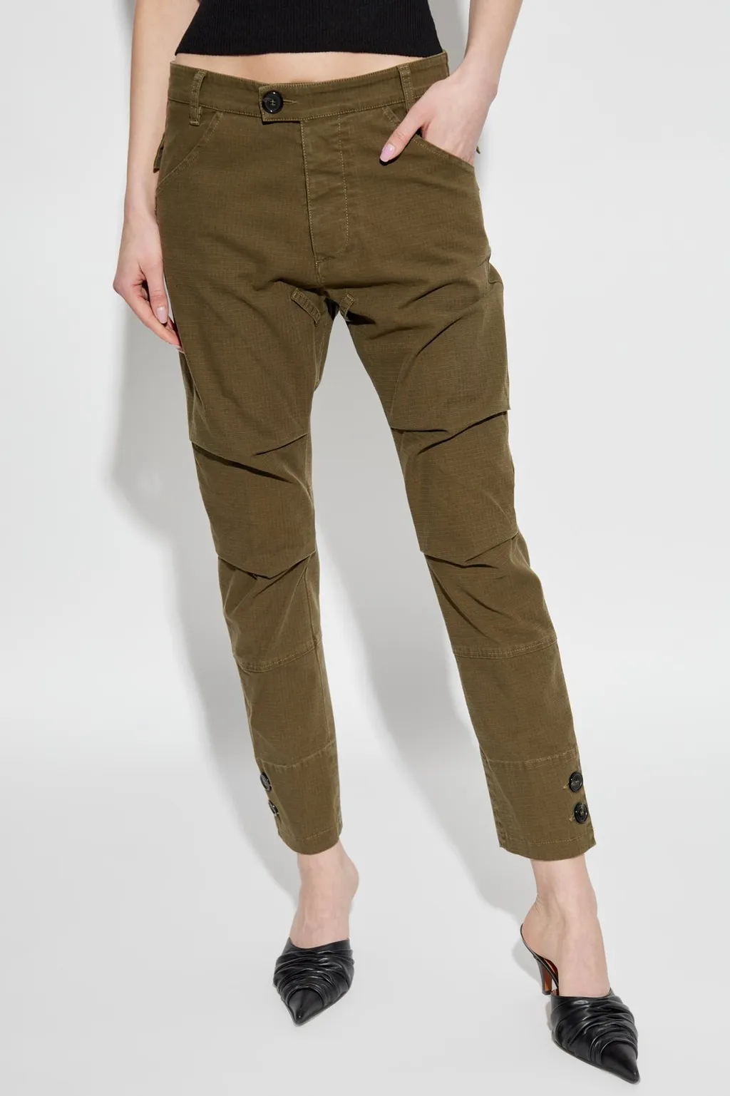Tapered Leg Trousers