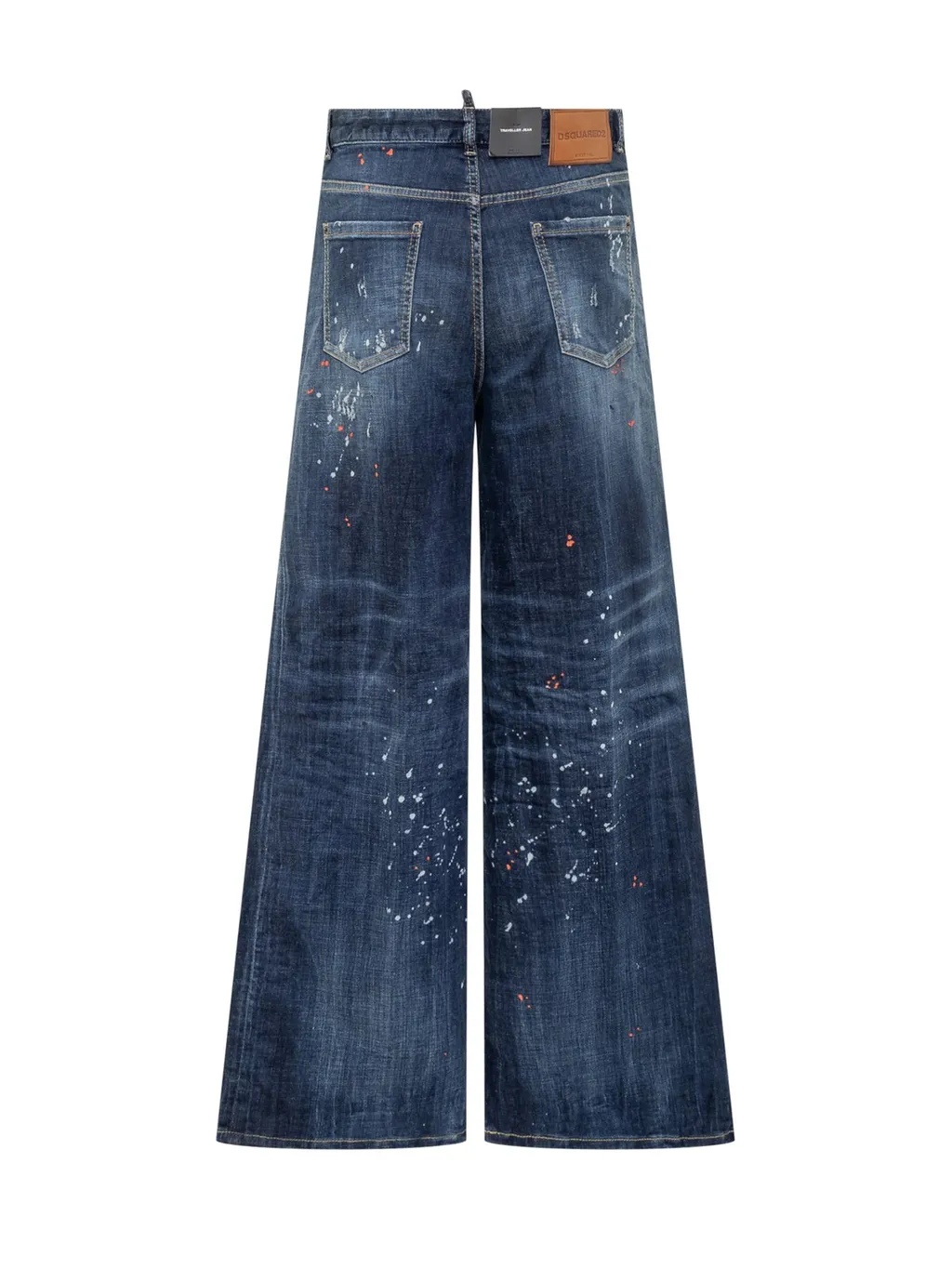 Logo-Patch Distressed Jeans