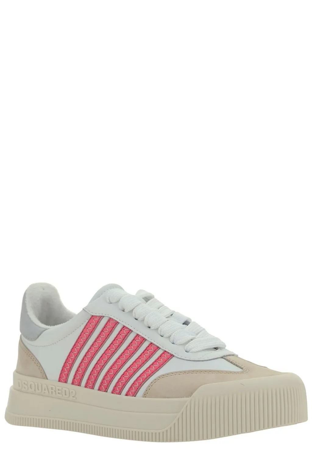 Striped Round Toe Sneakers