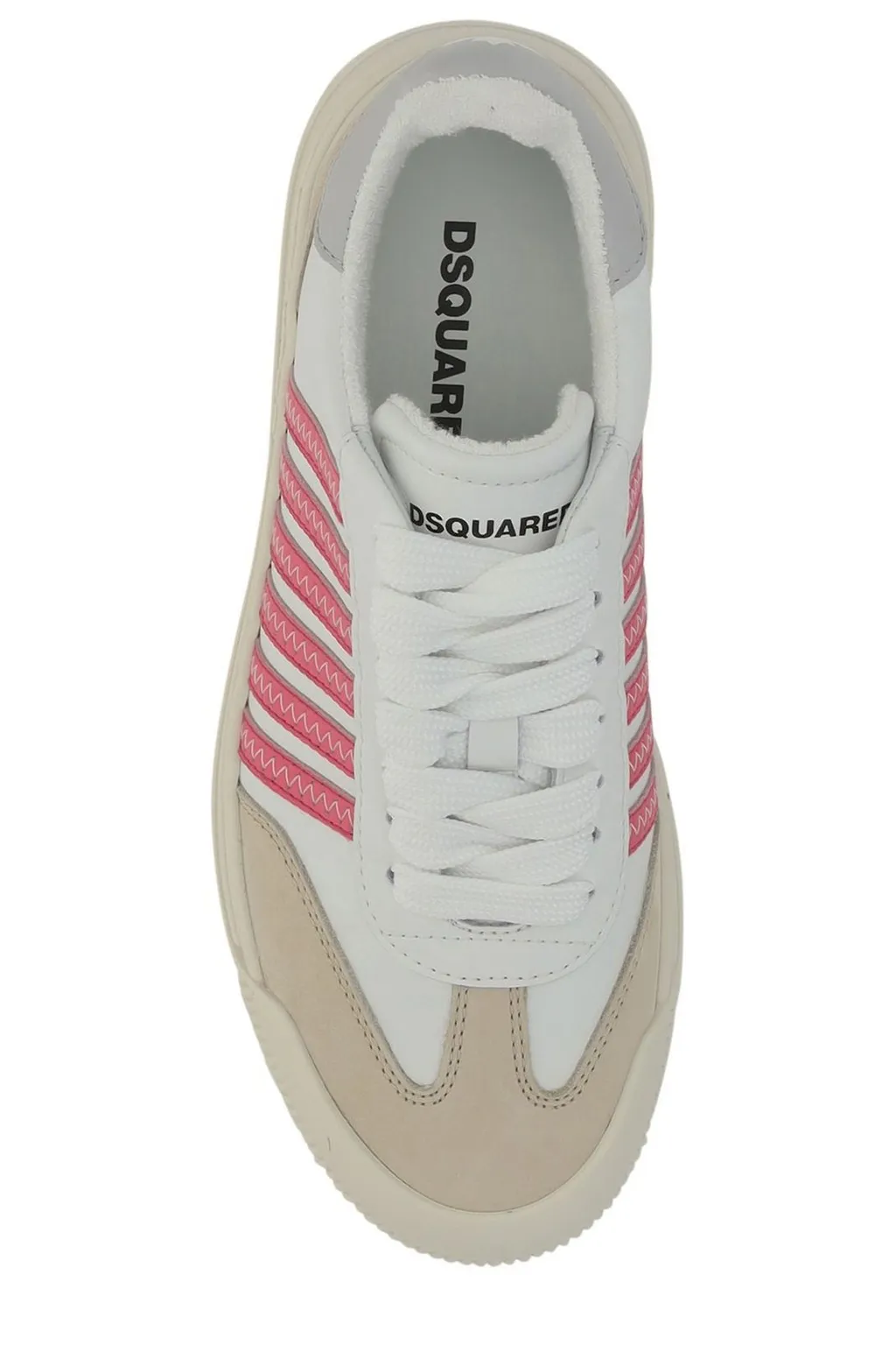 Striped Round Toe Sneakers