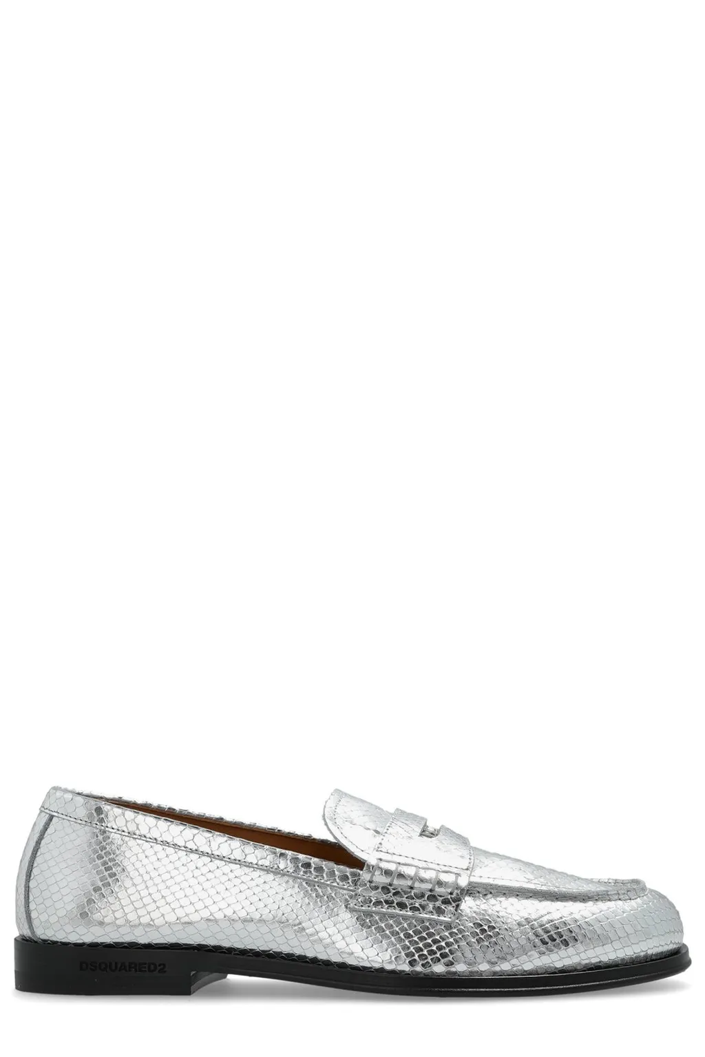 Round-Toe Slip-On Loafers