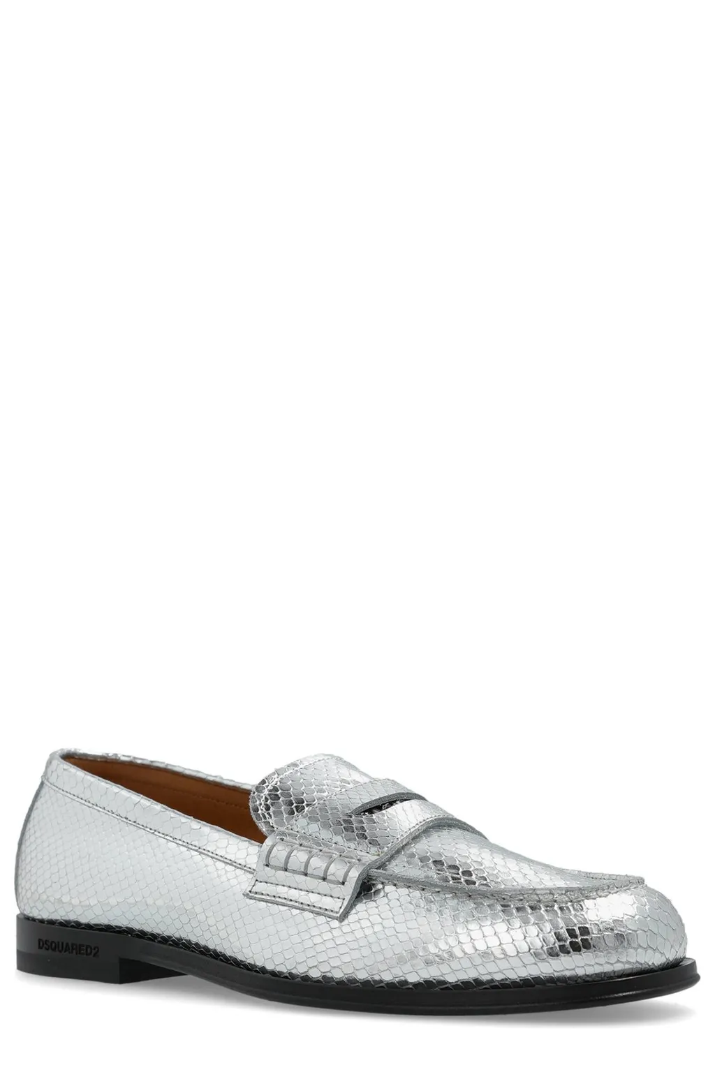 Round-Toe Slip-On Loafers