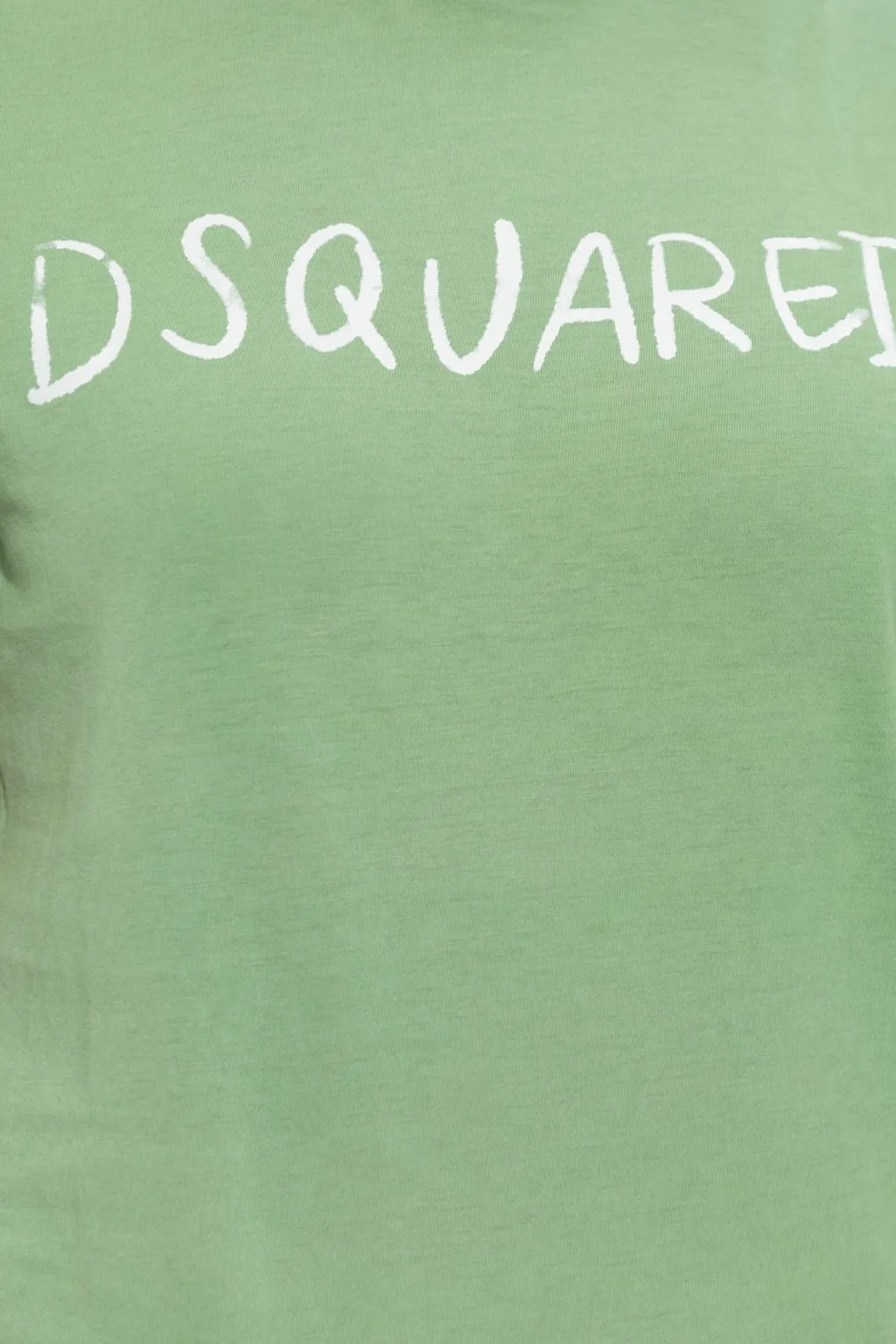 White Fade Just Right Fit Handwritten Logo T-Shirt