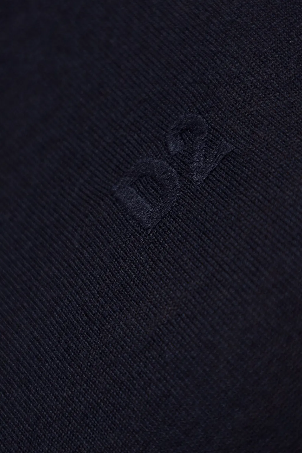 Logo Embroidered Turtleneck Knit Jumper