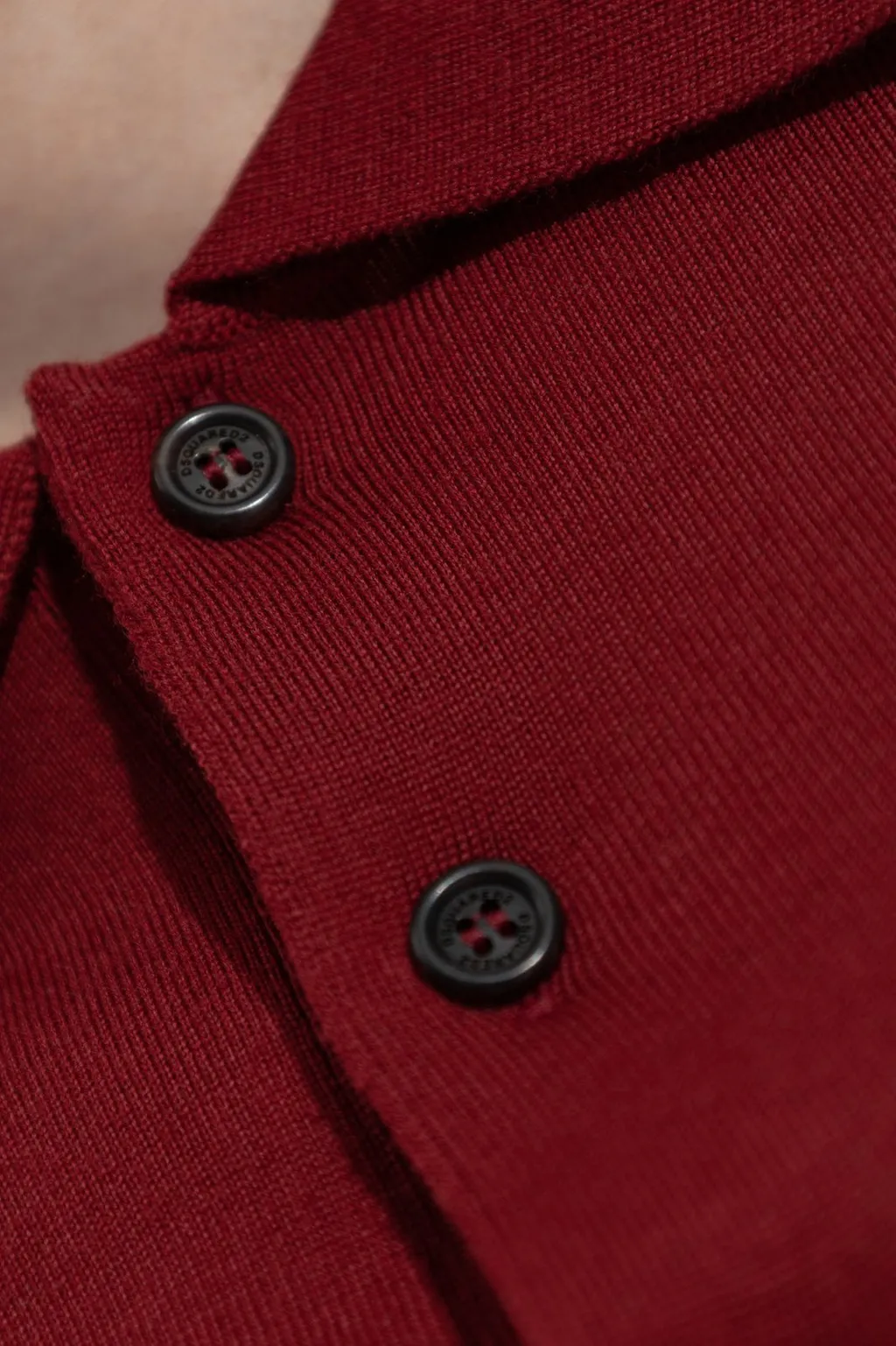 Polo Collar Long Sleeved Jumper