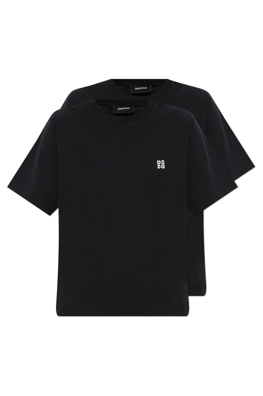 Pack Of Two Logo Printed Crewneck T-Shirt
