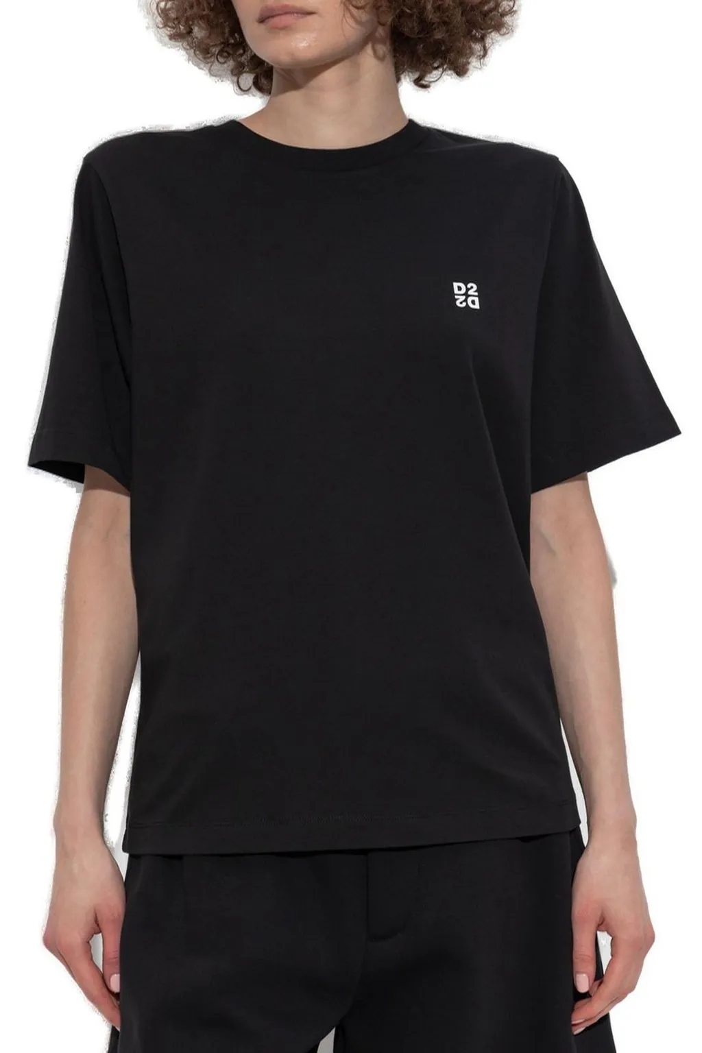 Pack Of Two Logo Printed Crewneck T-Shirt