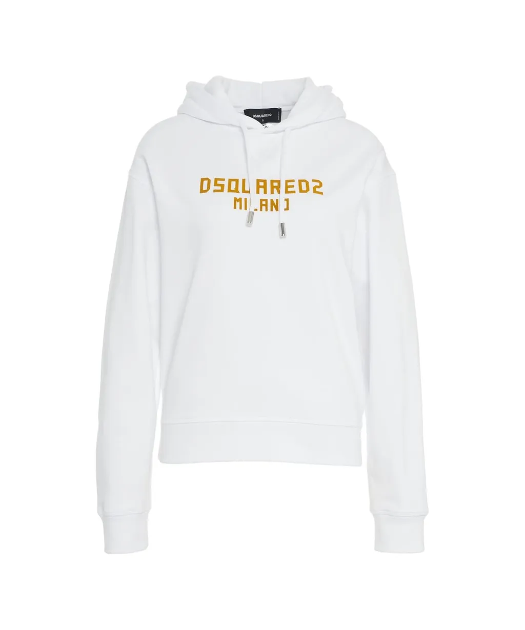 Logo Printed Drawstring Hoodie