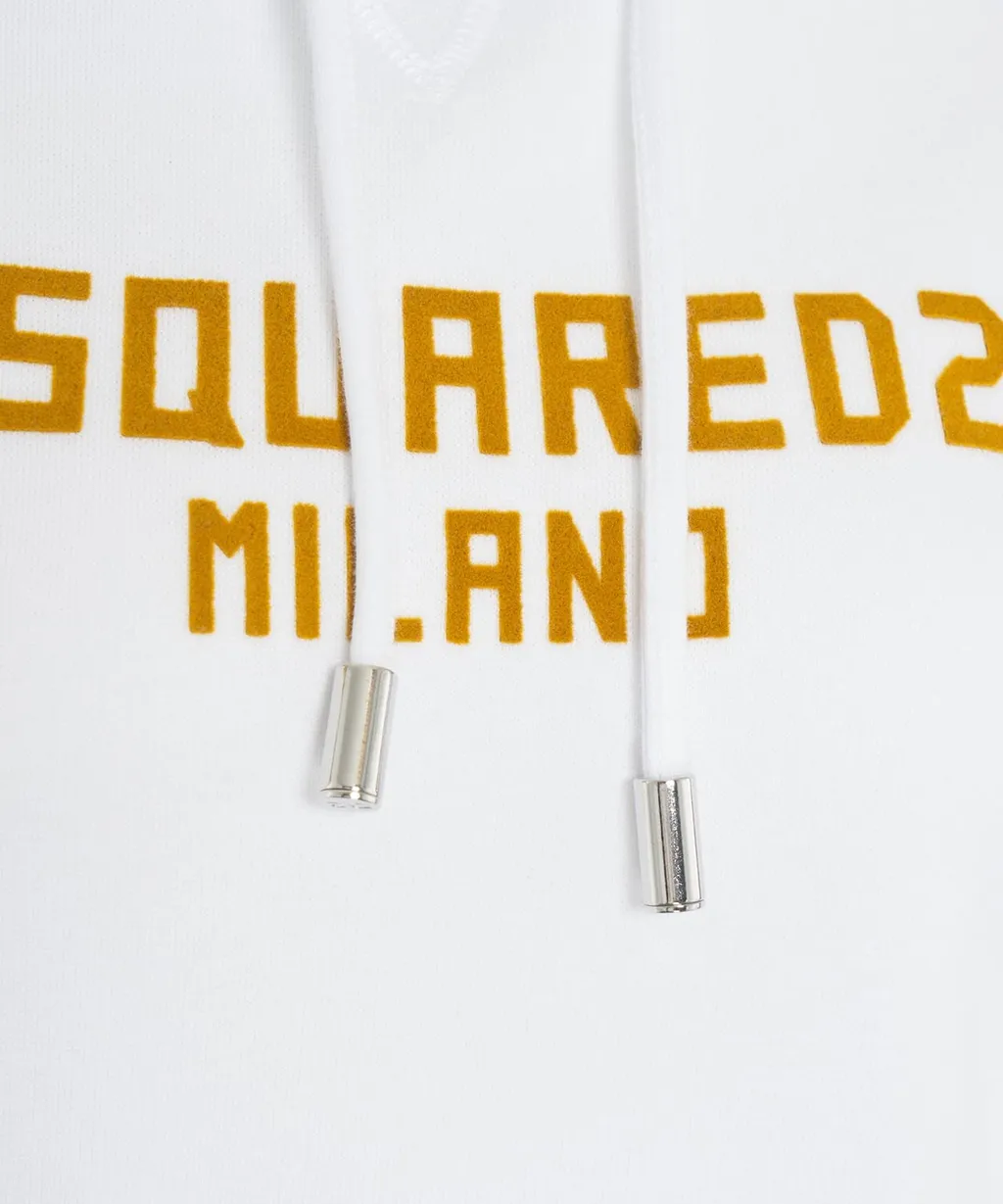 Logo Printed Drawstring Hoodie