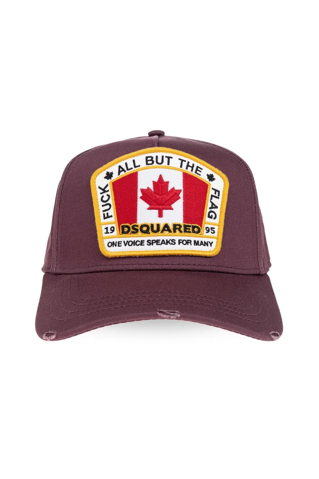 Logo Patch Distressed Baseball Cap