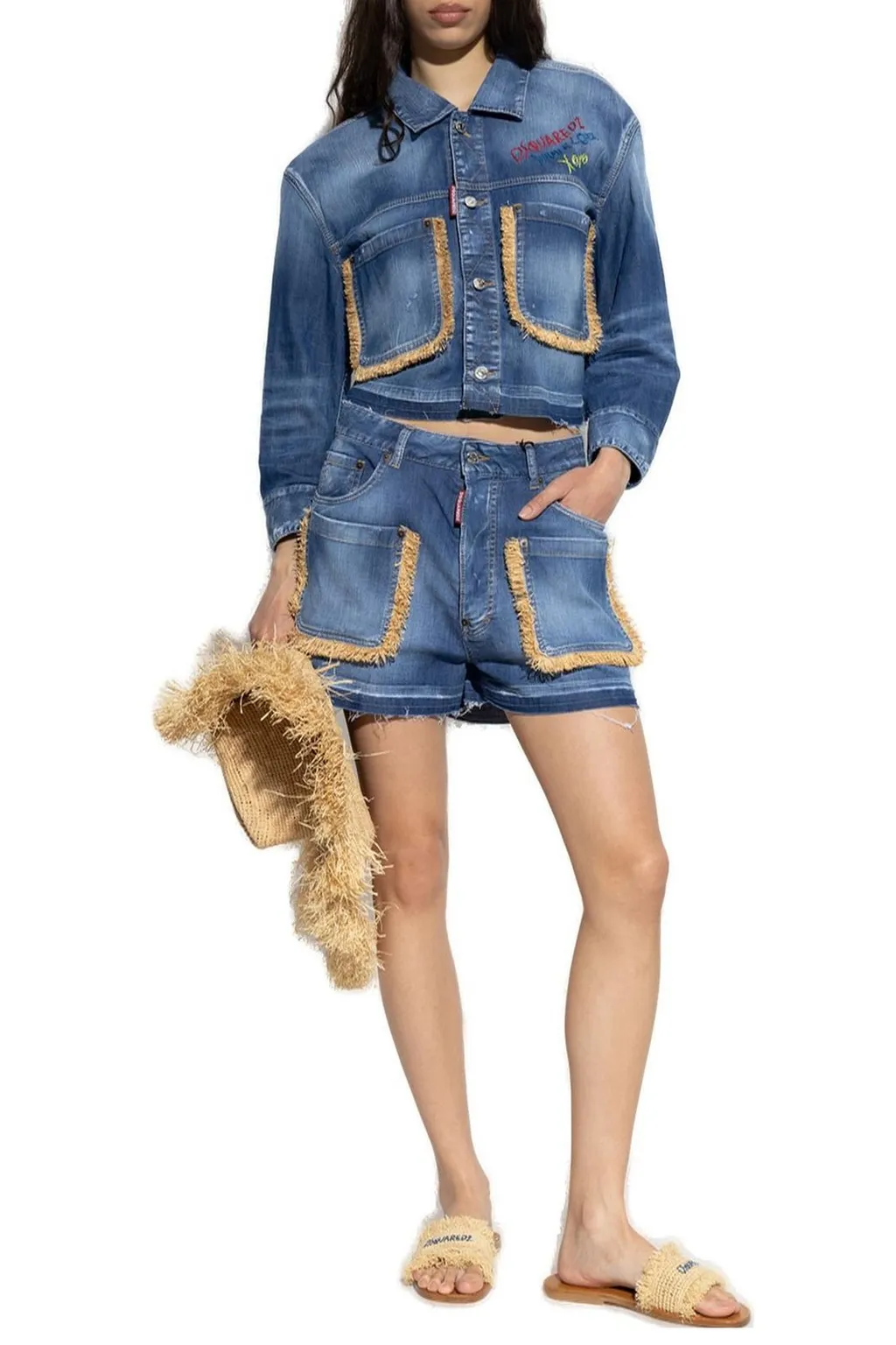 Summer Lovers Denim Baggy Shorts