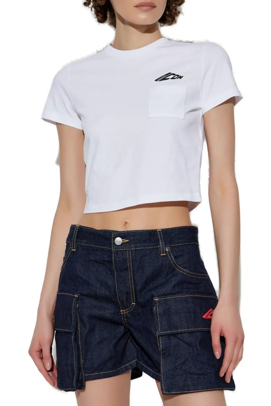 Cropped Crewneck T-Shirt