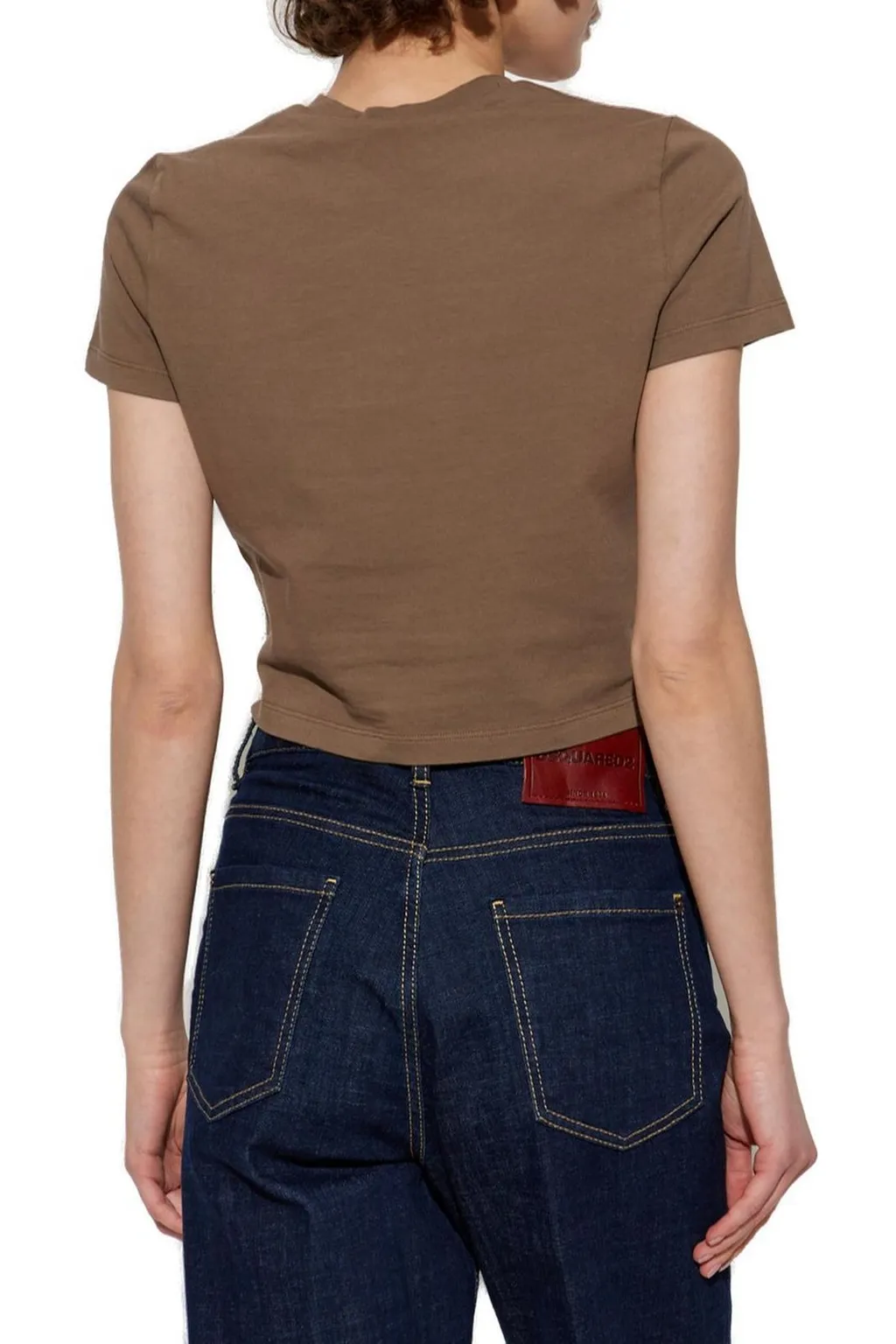 Cropped Crewneck T-Shirt