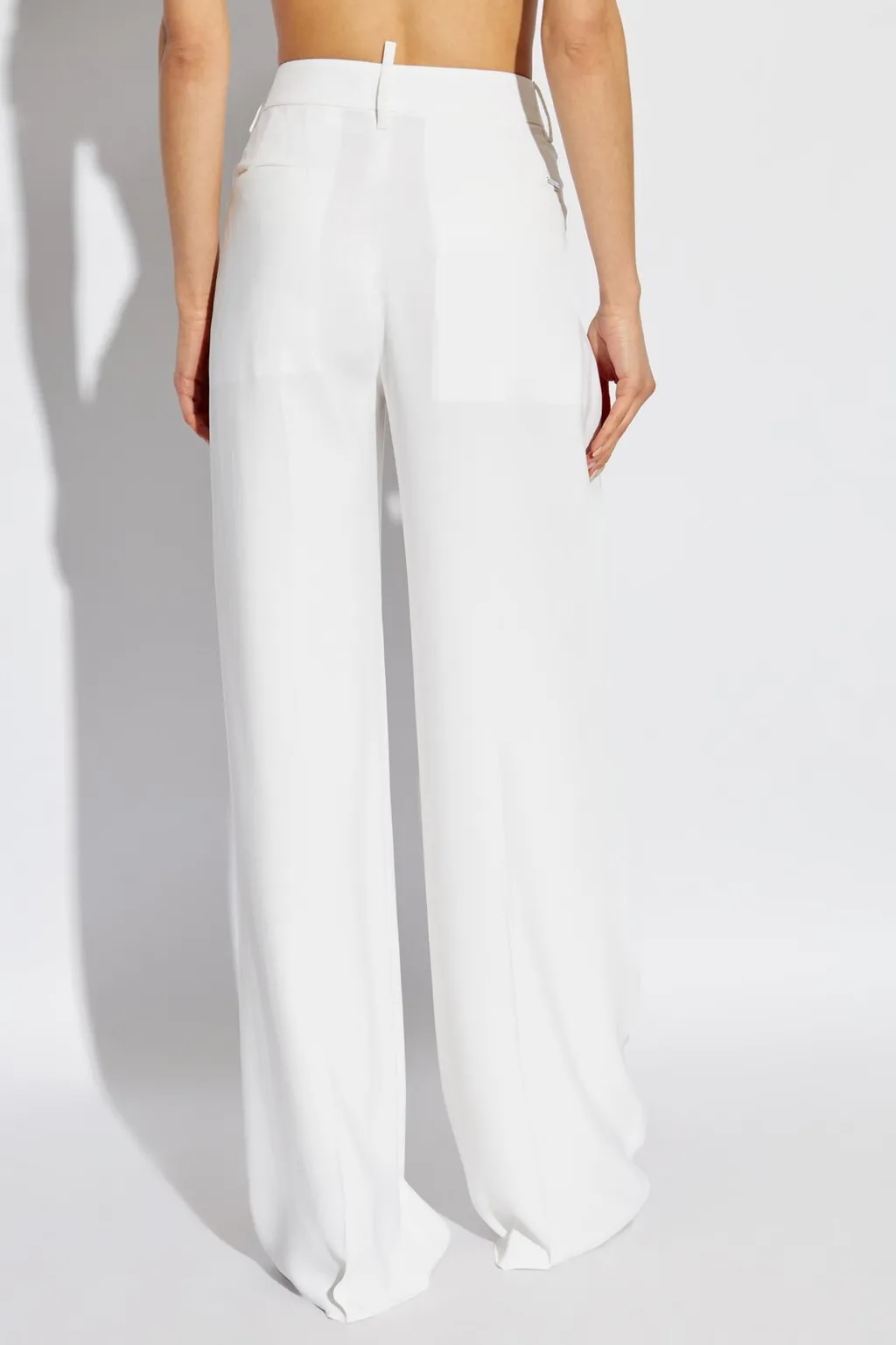 Logo Plaque Wide-Leg Trousers