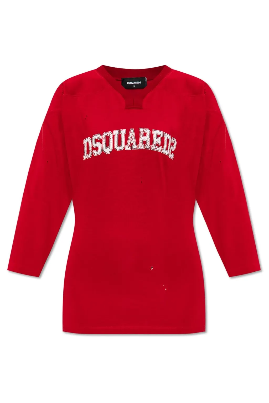 V-Neck Logo Printed T-Shirt