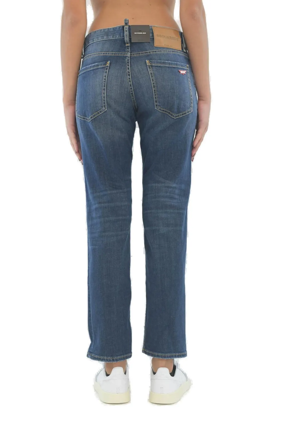 Mid-Rise Cropped Jeans
