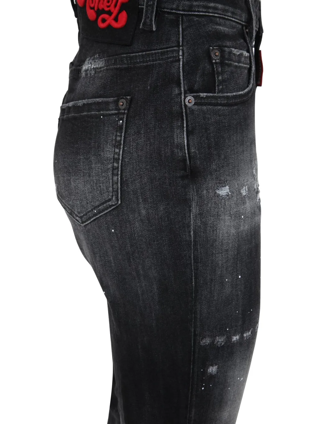 Flared Distressed Jeans