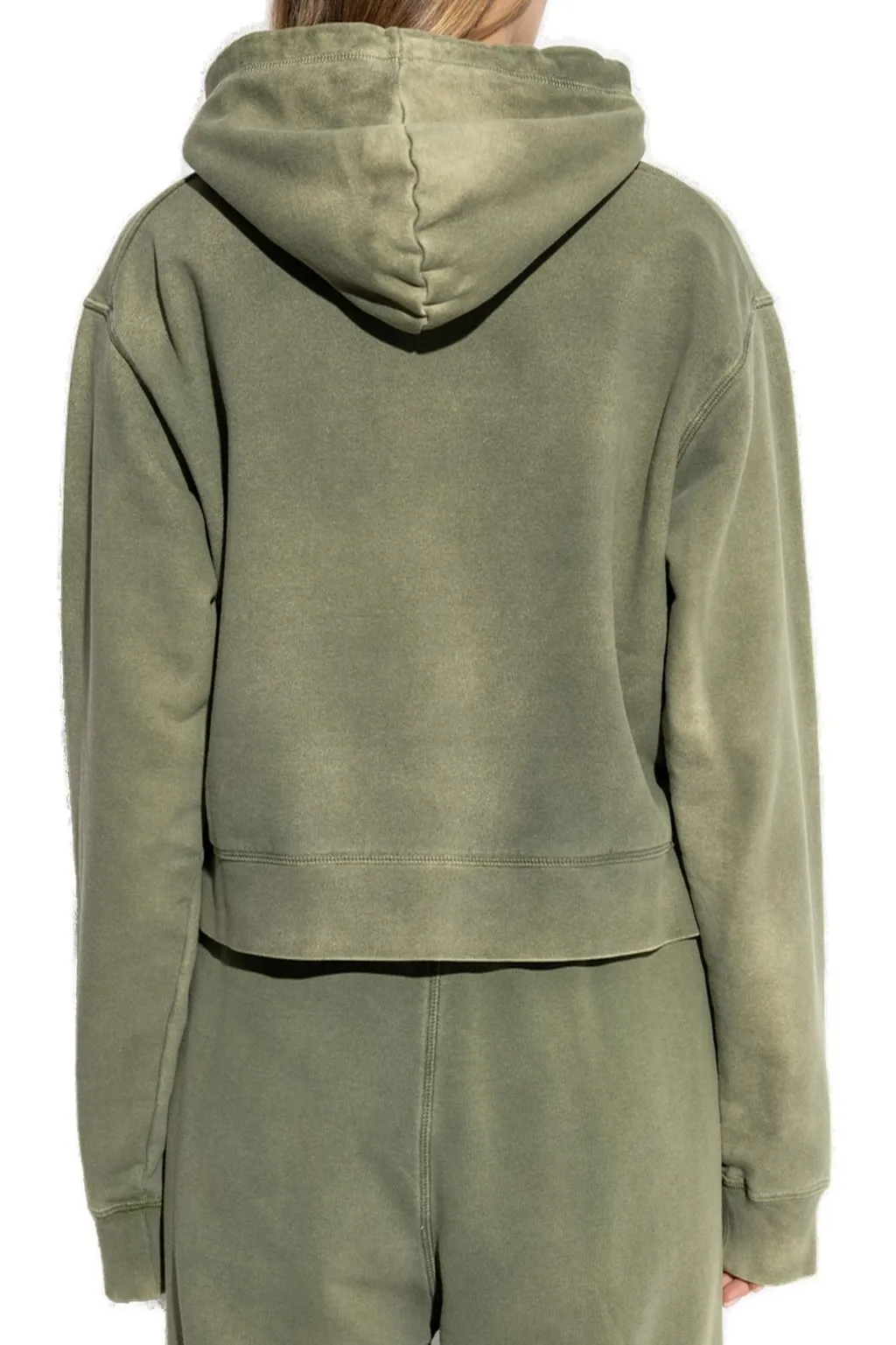 Logo Detailed Cropped Hoodie