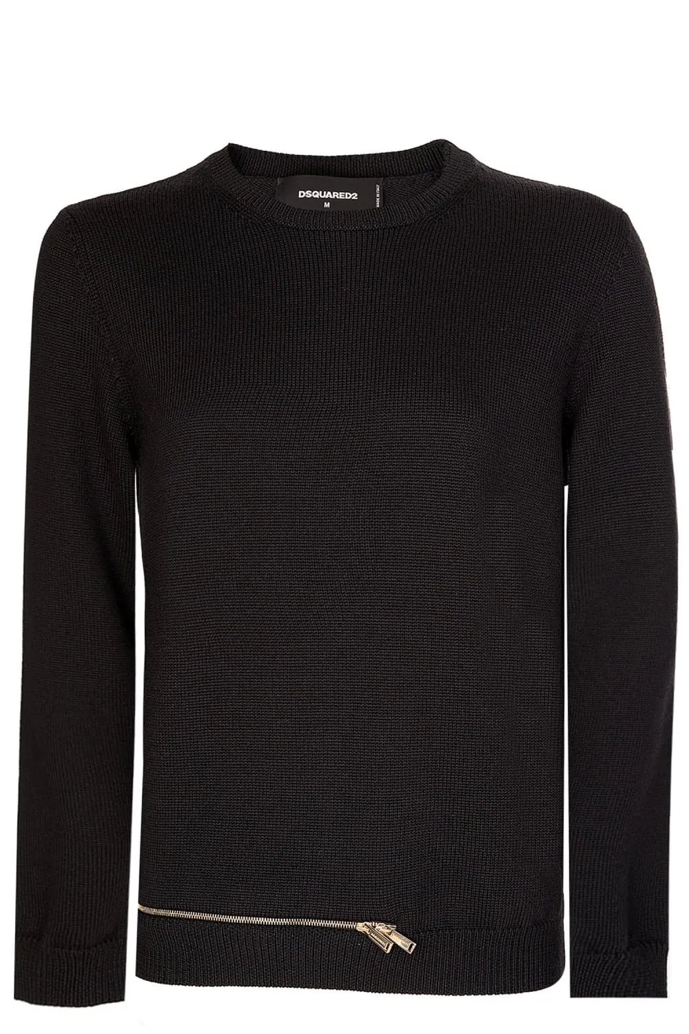 High-Neck Zip Detailed Pullover