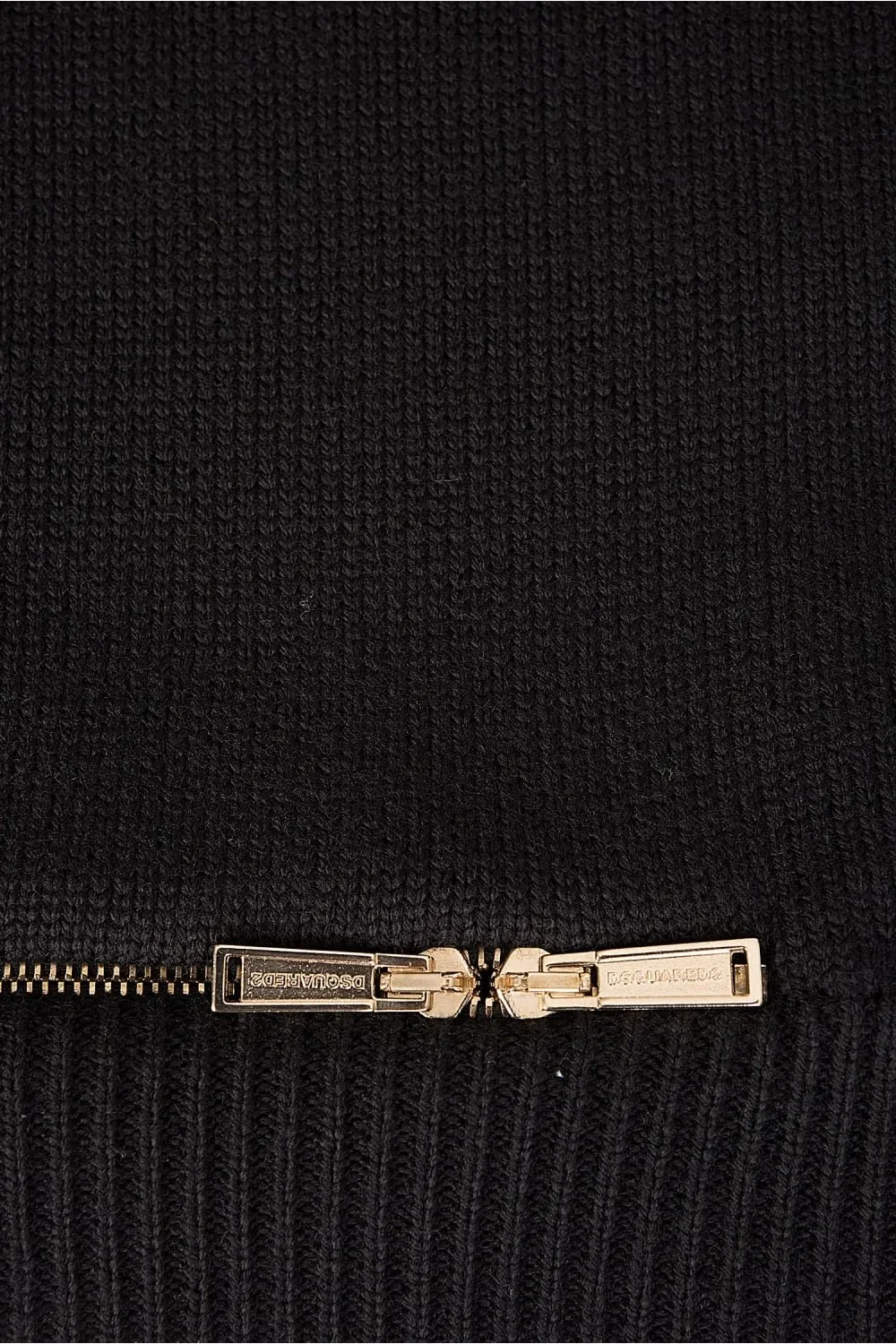 High-Neck Zip Detailed Pullover