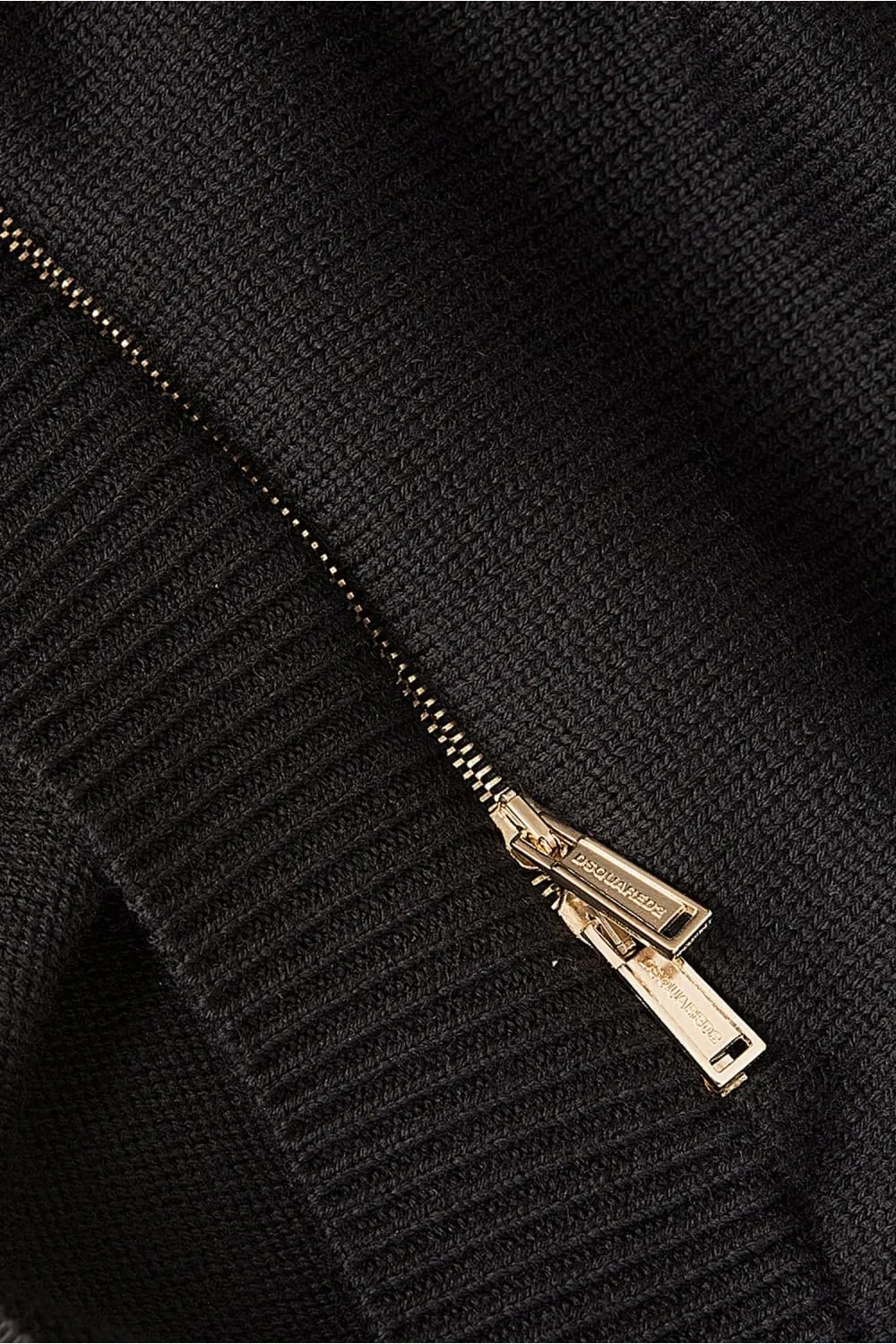 High-Neck Zip Detailed Pullover