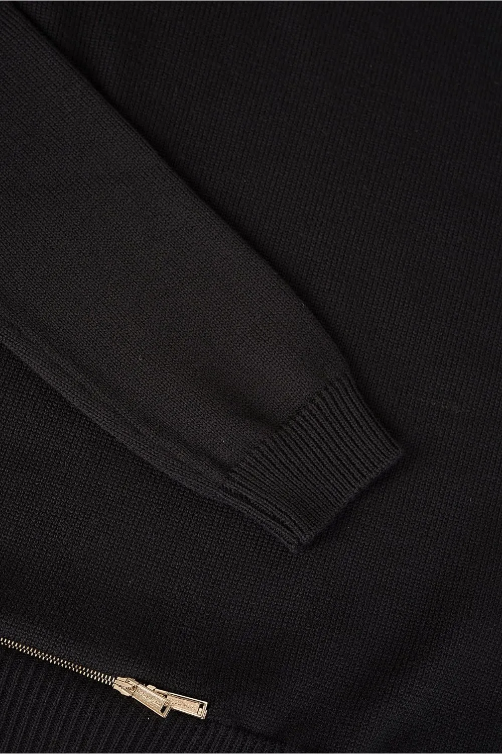 High-Neck Zip Detailed Pullover