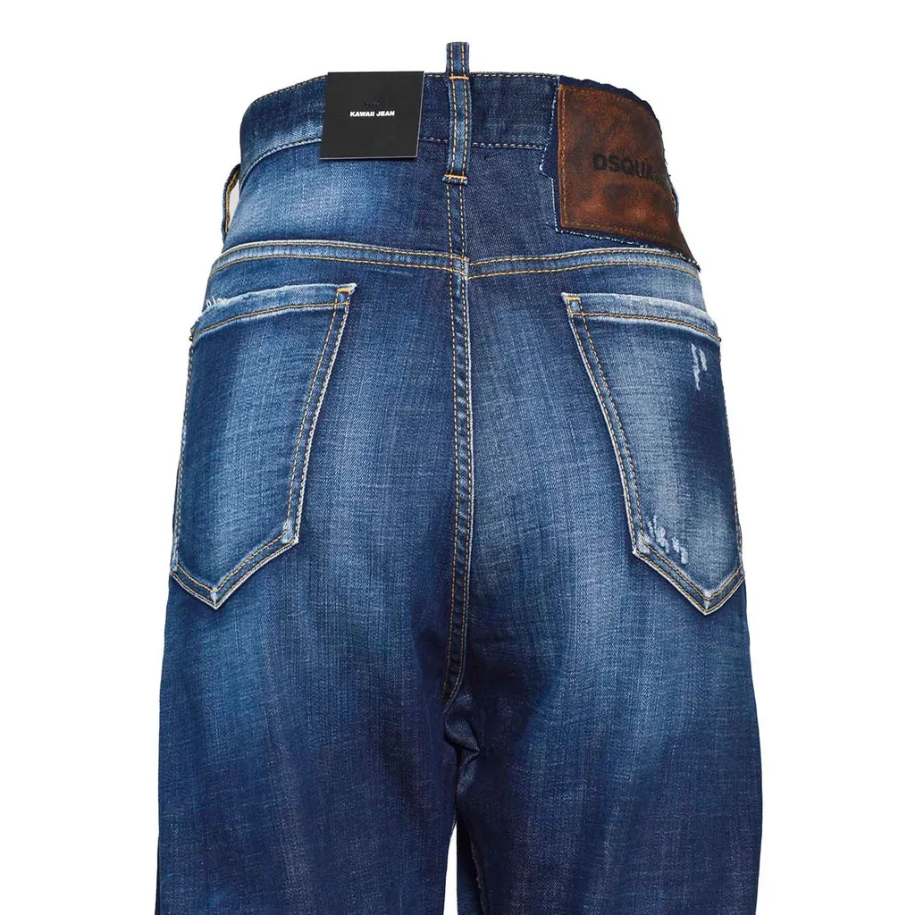 Dark Desert Wash Kawaii Jeans