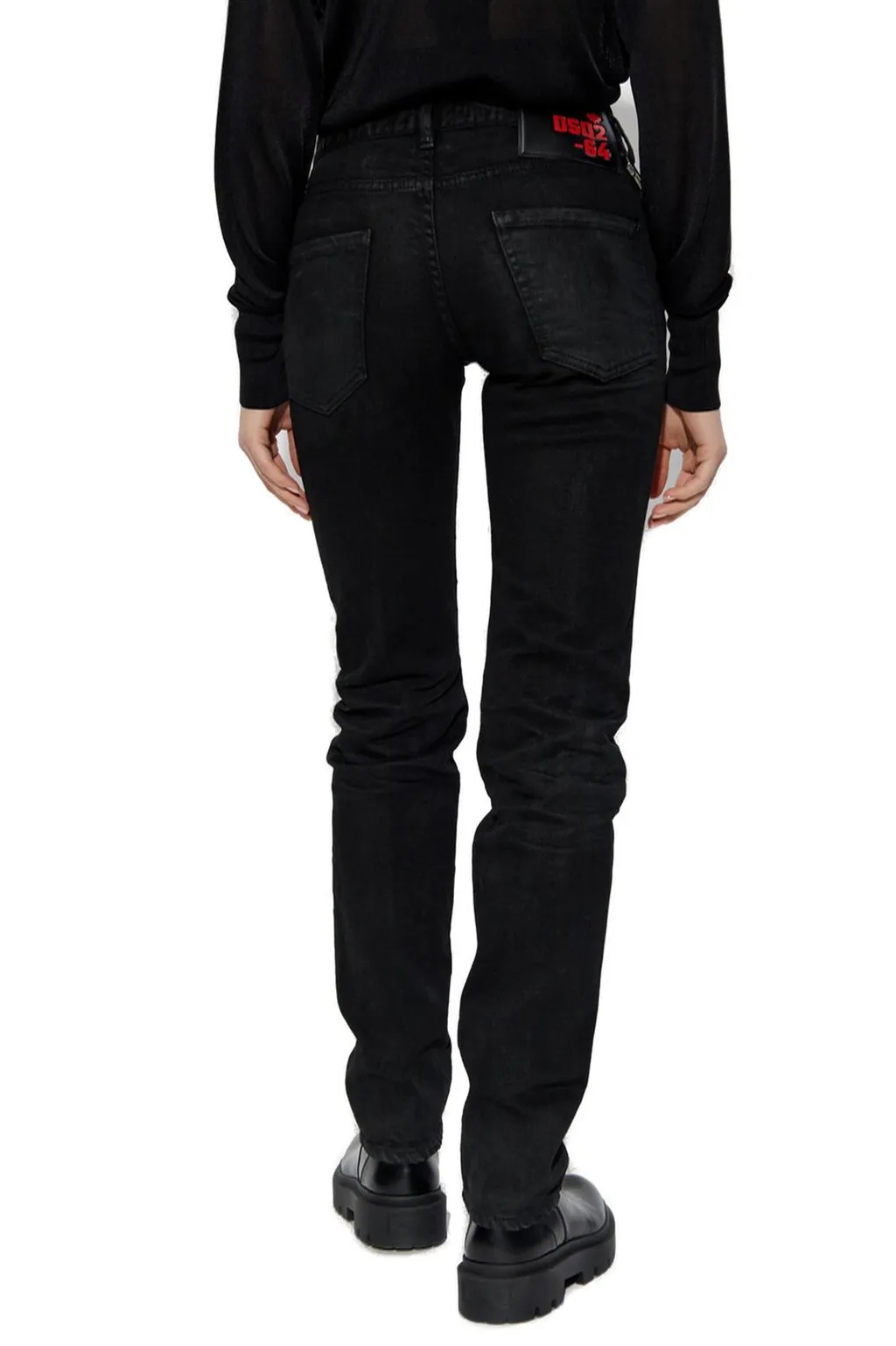 Chain Detailed Slim Fit Jeans