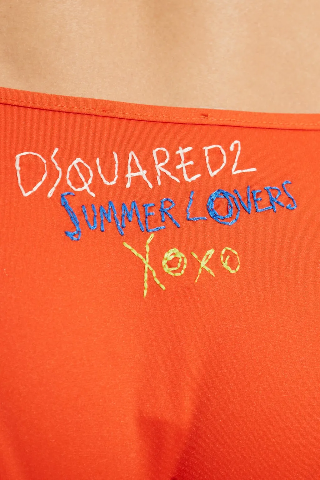 Logo Embroidered Side Tied Swimsuit Bottoms