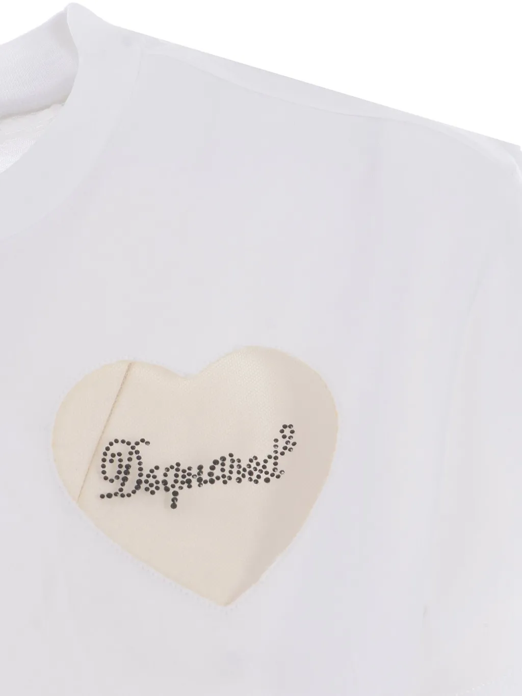 Heart Tulle Detailed T-Shirt