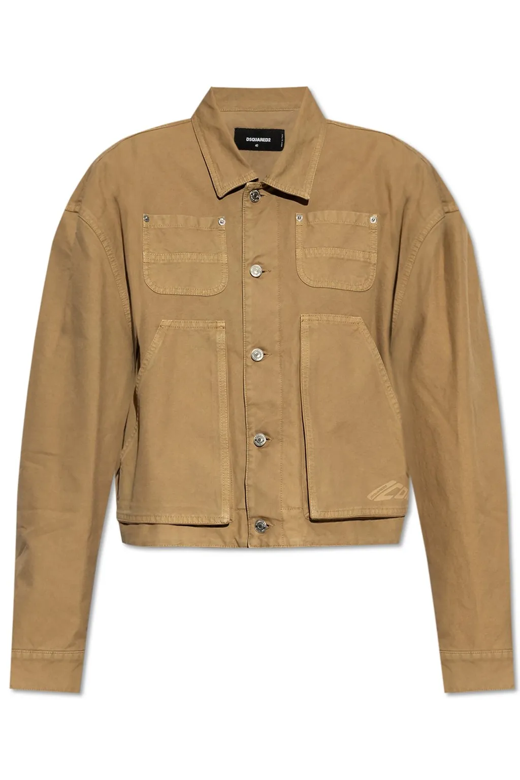 Button-Up Straight Hem Jacket