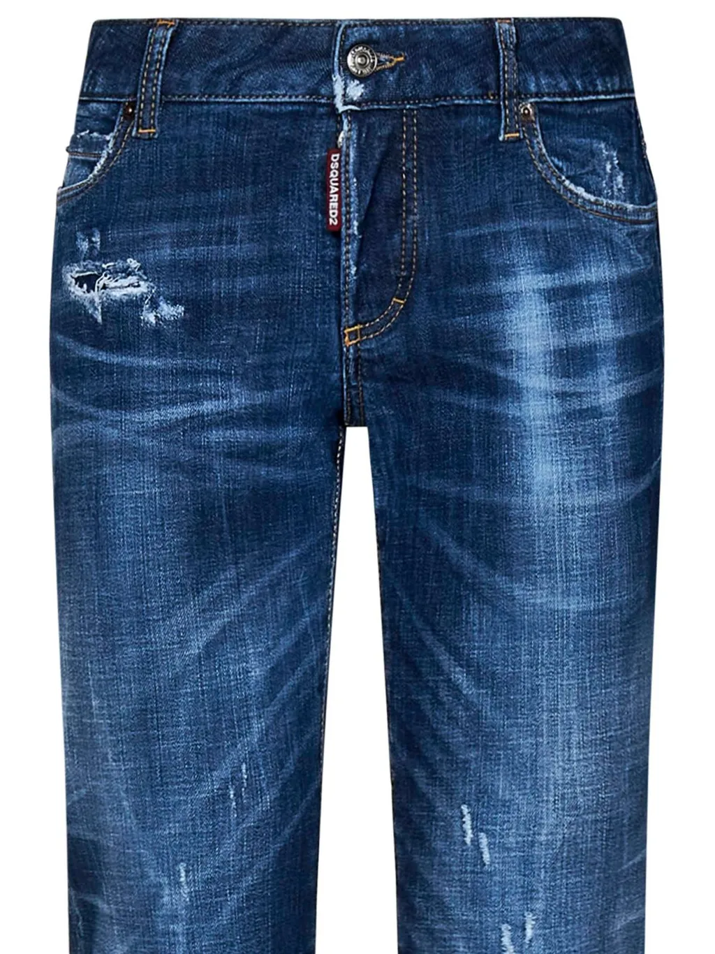 Mid-Rise Jennifer Distressed Jeans