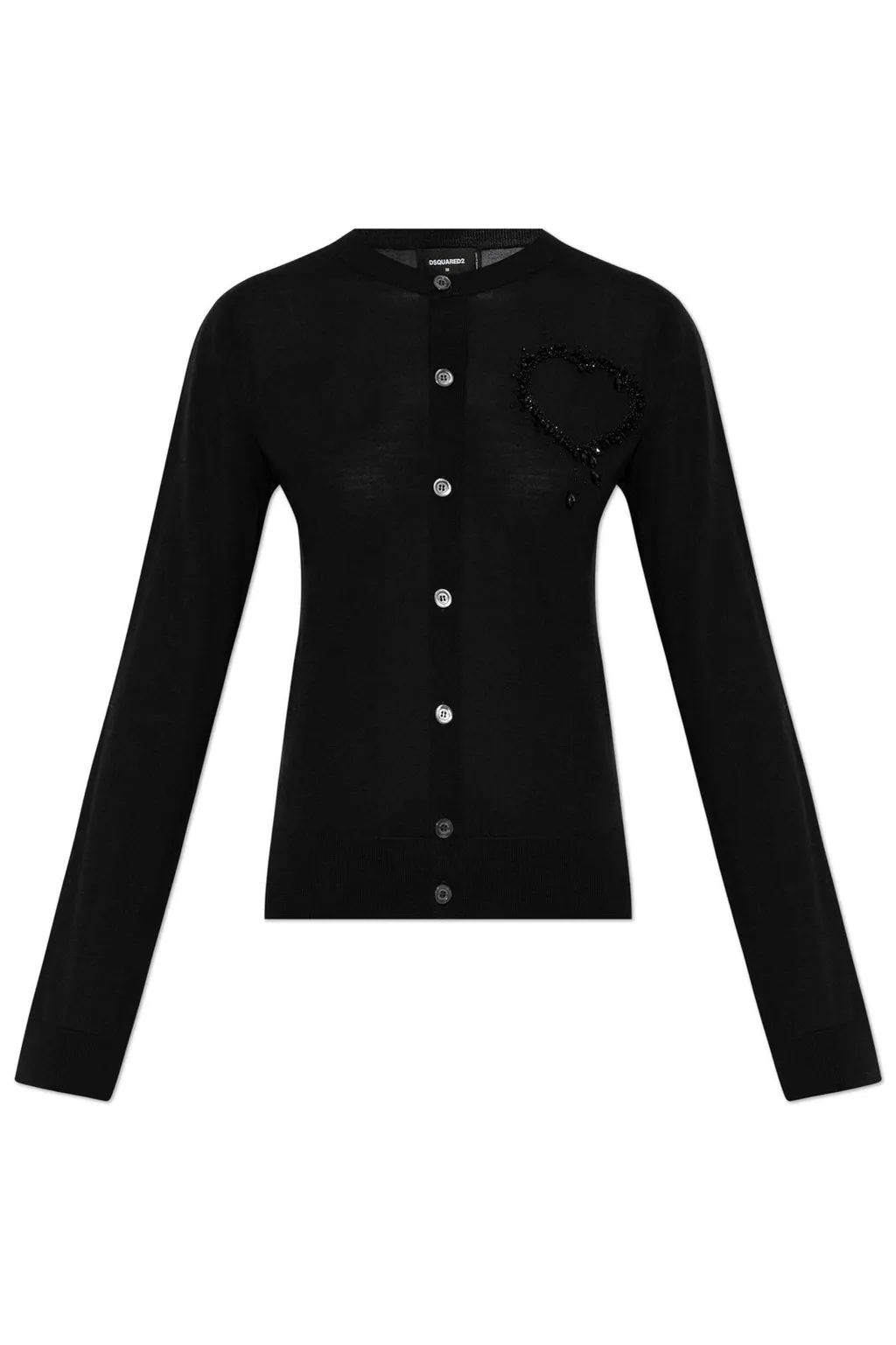 Embellished Crewneck Cardigan