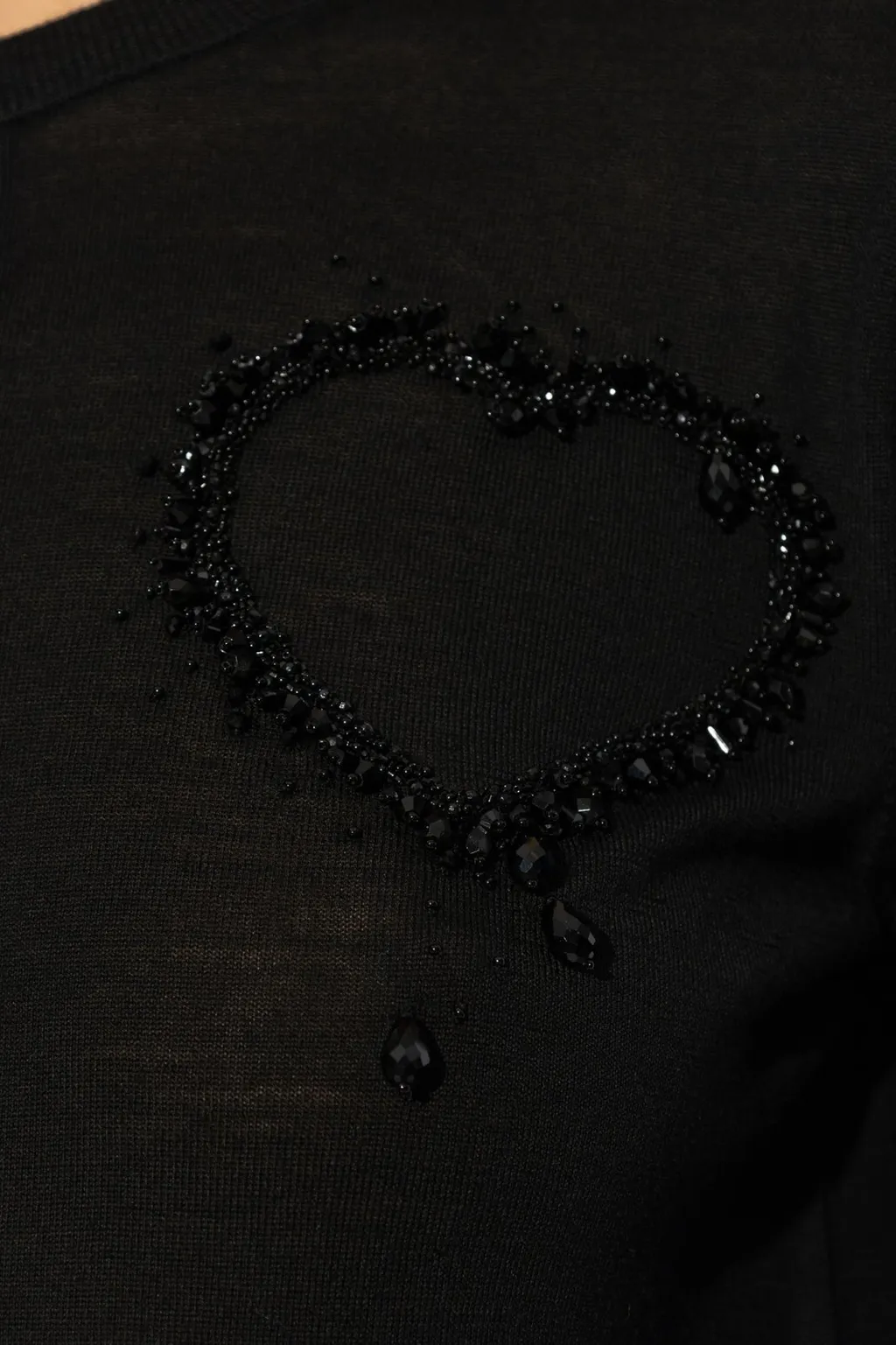 Embellished Crewneck Cardigan