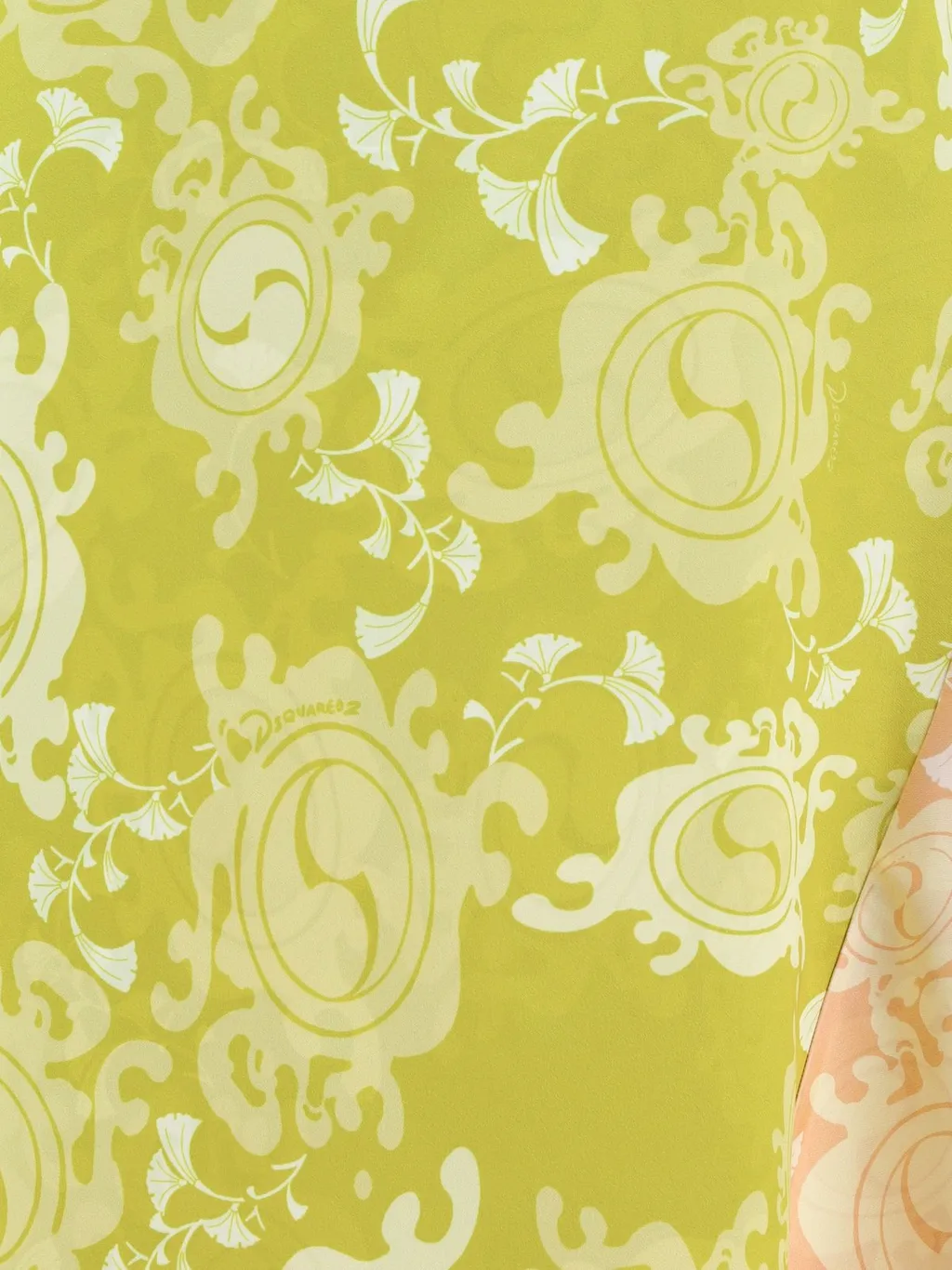 Floral-Printed Asymmetric Hem Draped Dress