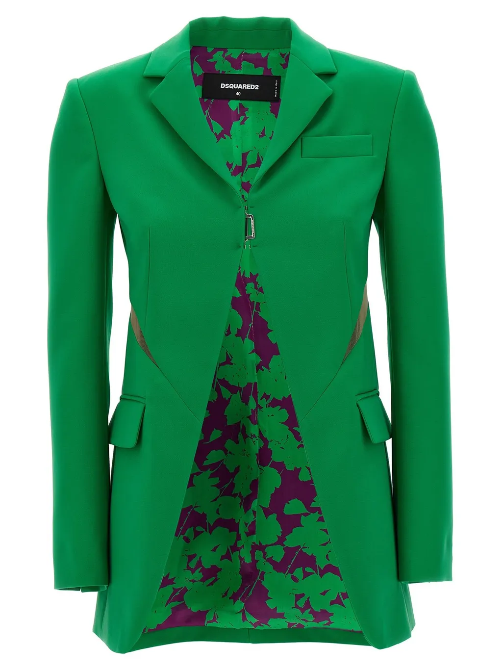 Cut-Out Detailed Long Sleeved Blazer