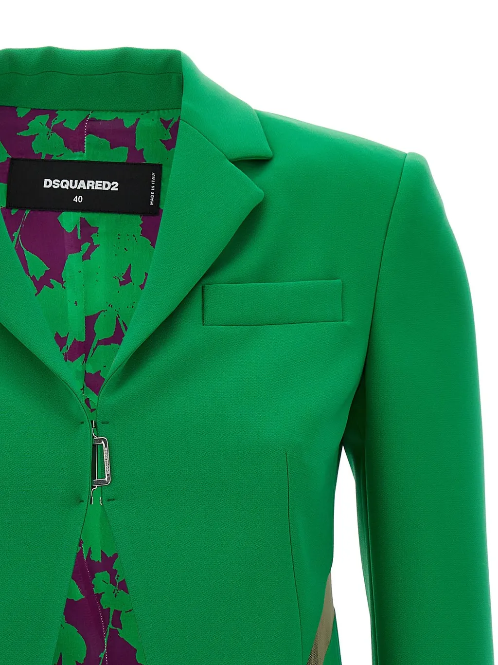 Cut-Out Detailed Long Sleeved Blazer