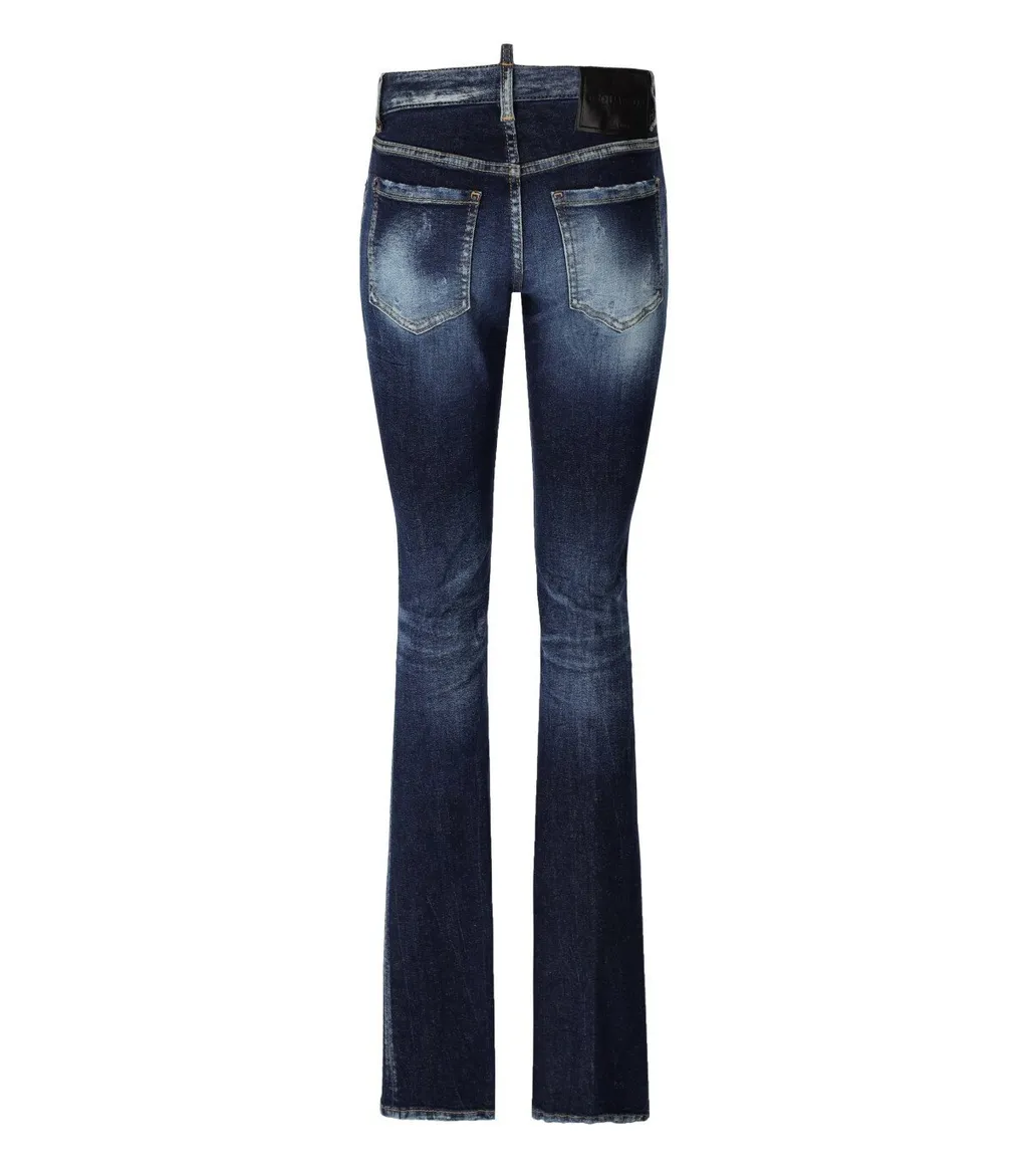 High-Waisted Flared Jeans